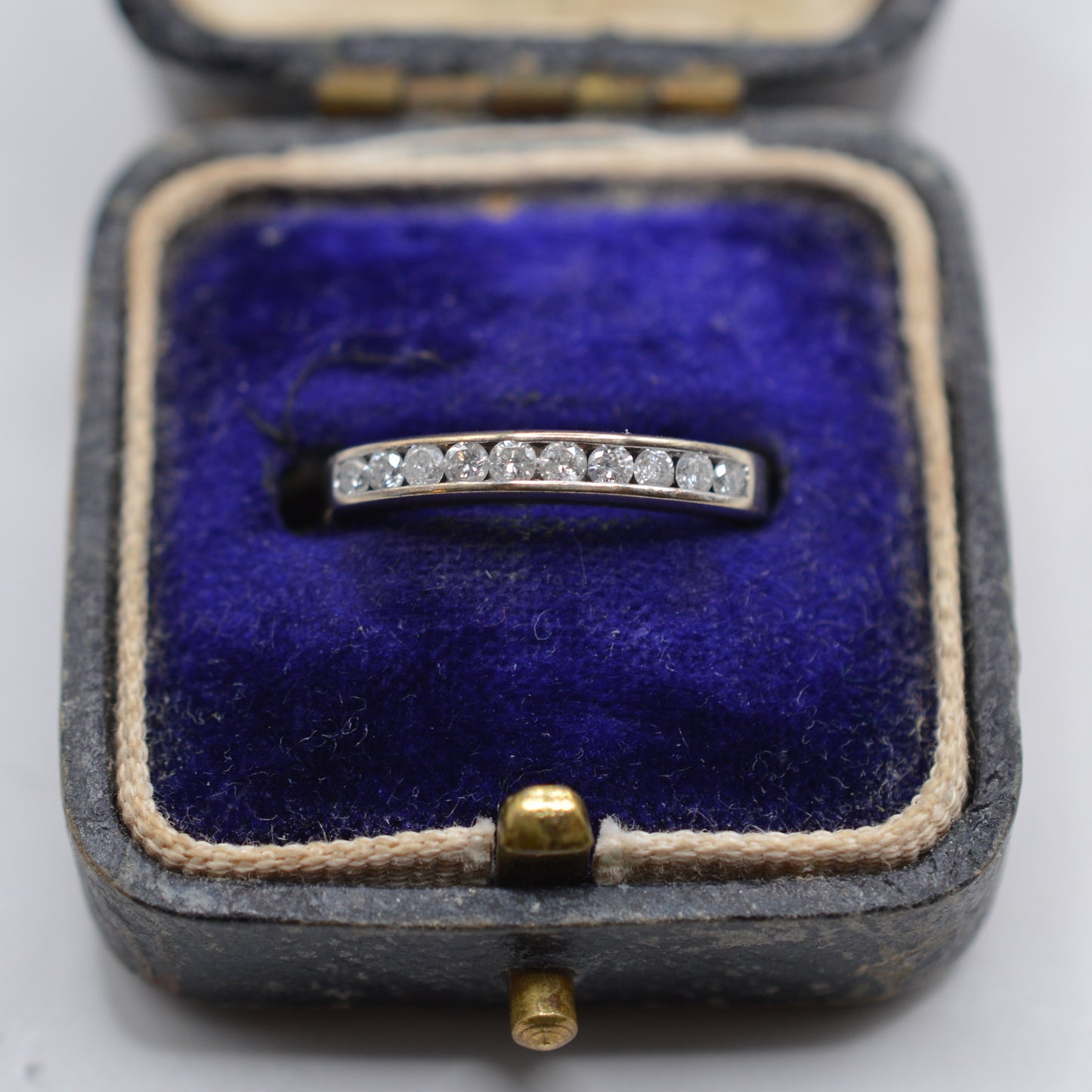 9ct White Gold 0.25ct Diamond Half-Eternity Ring