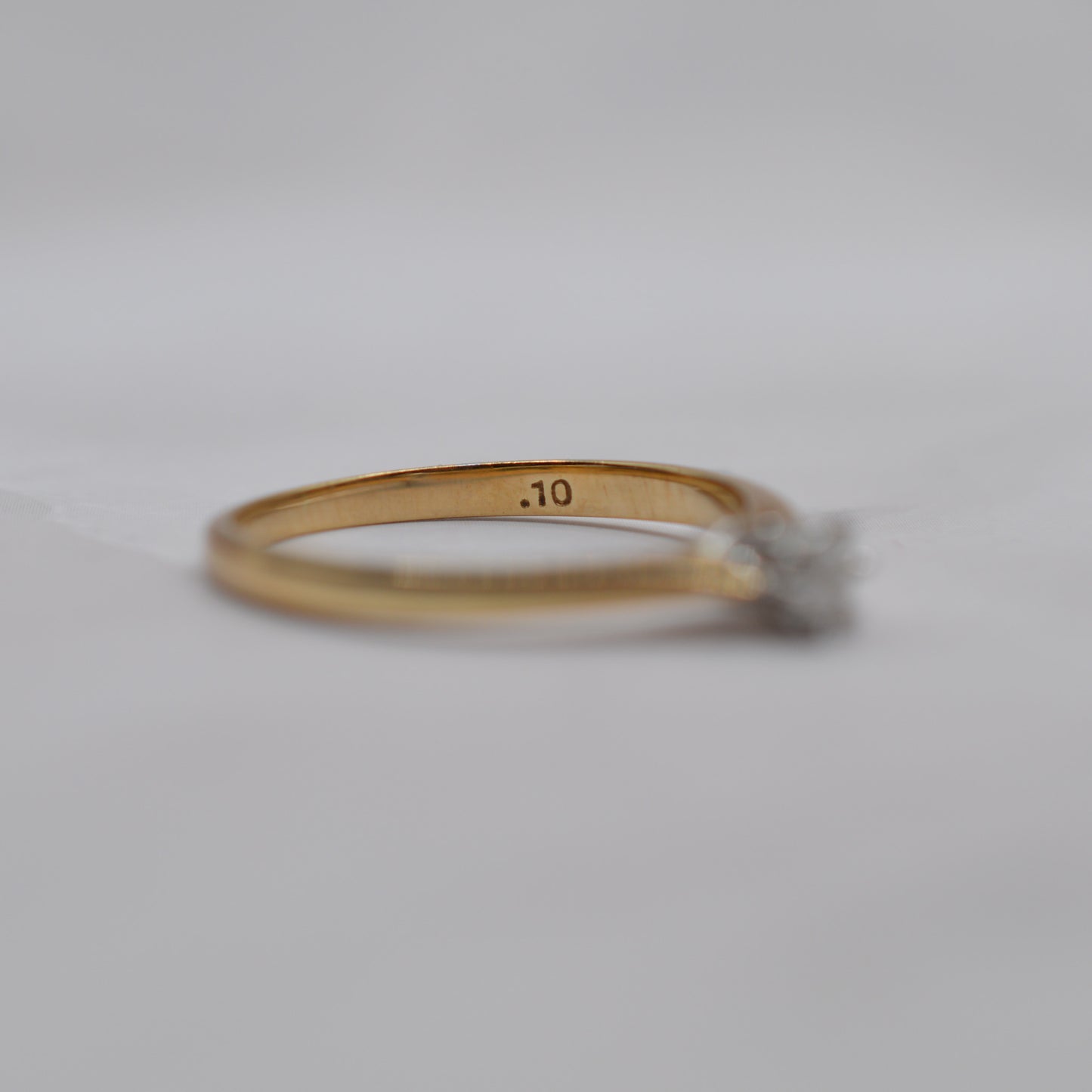 9ct Gold Diamond Solitaire Ring