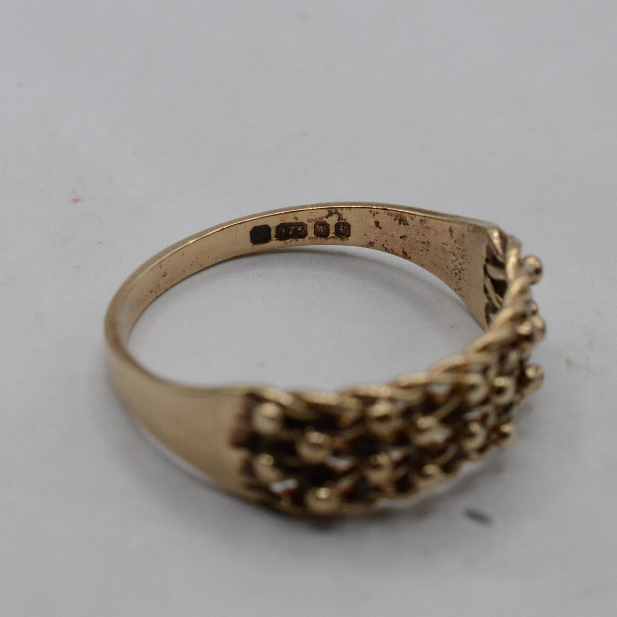 1980s 9ct Gold Keeper Ring