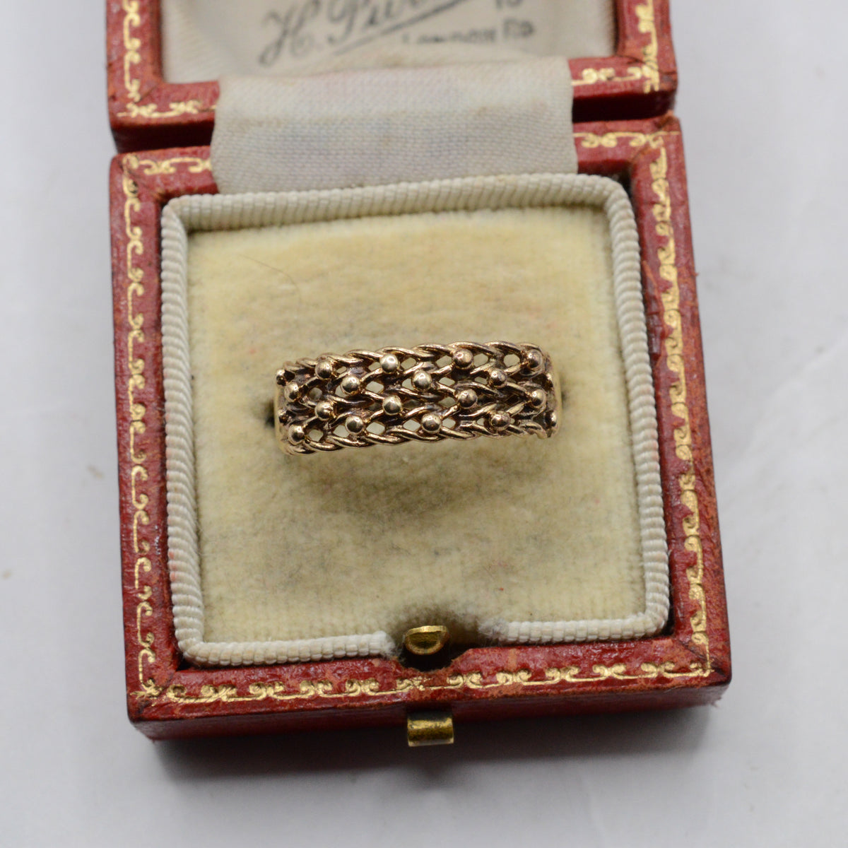 1980s 9ct Gold Keeper Ring