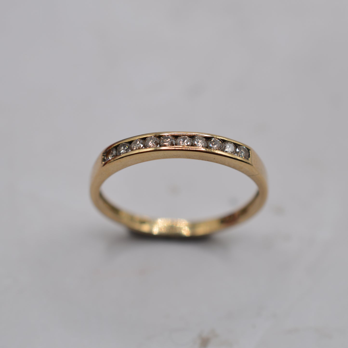 9ct Gold 0.25ct Diamond Half-Eternity Ring