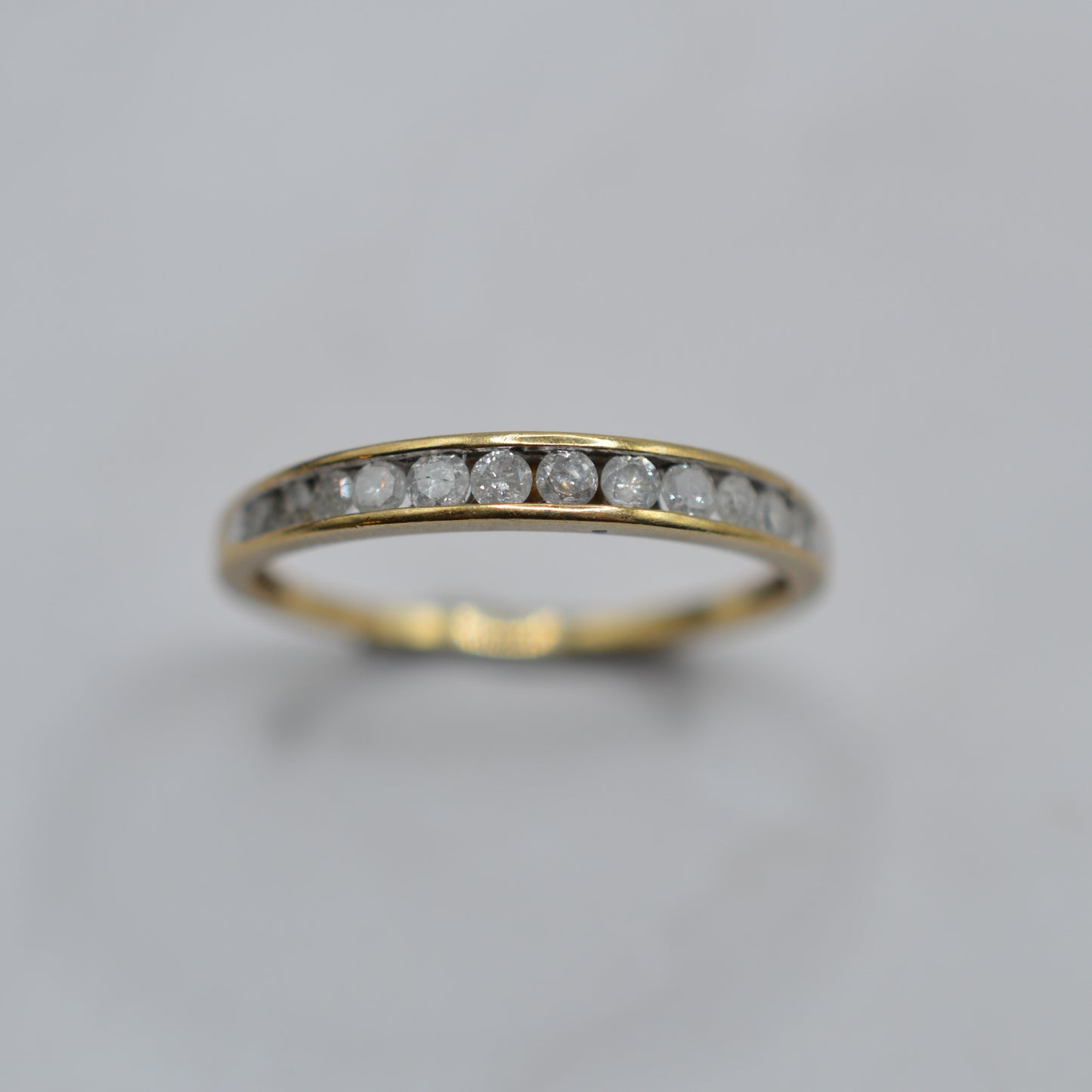 9ct Gold 0.25ct Diamond Half-Eternity Ring