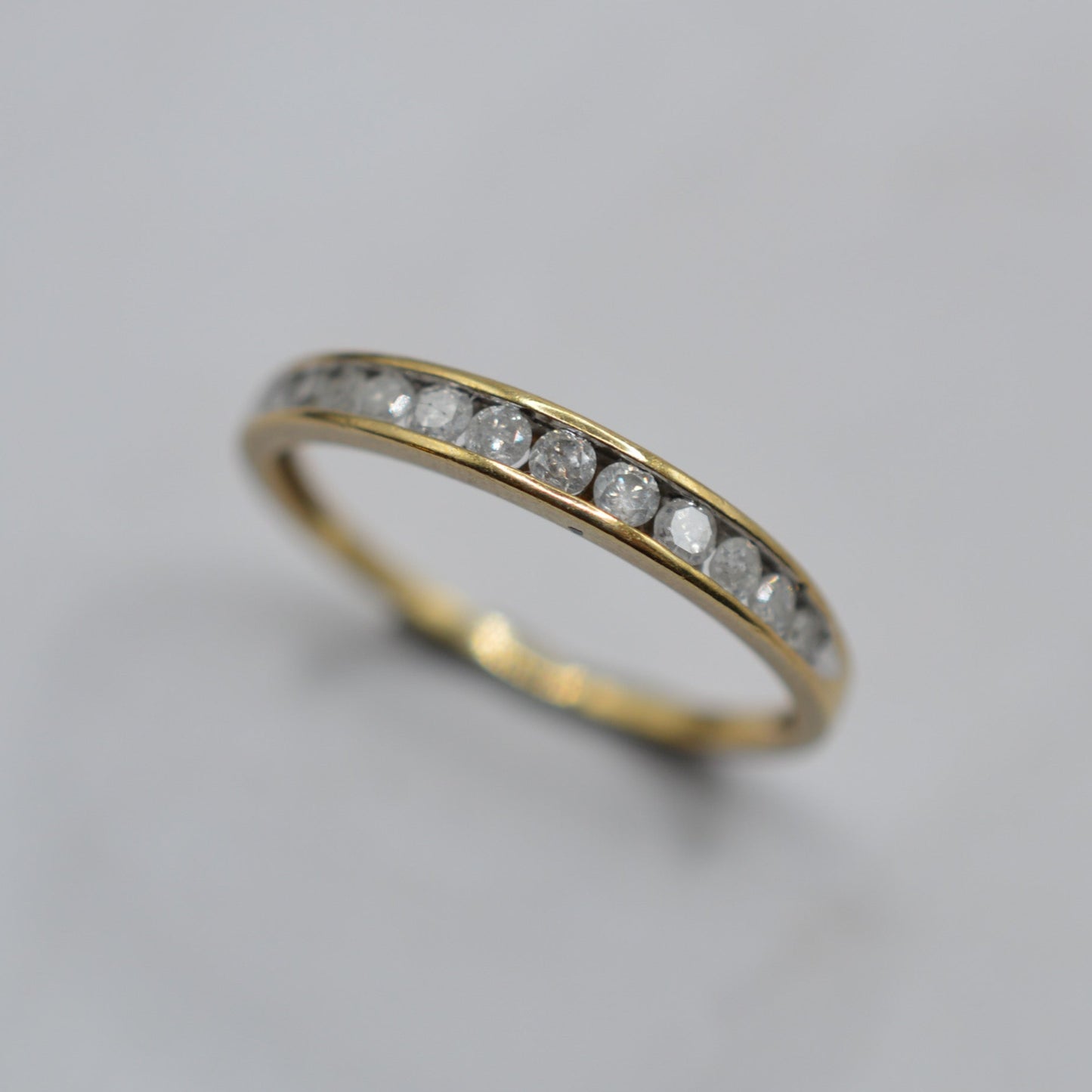 9ct Gold 0.25ct Diamond Half-Eternity Ring