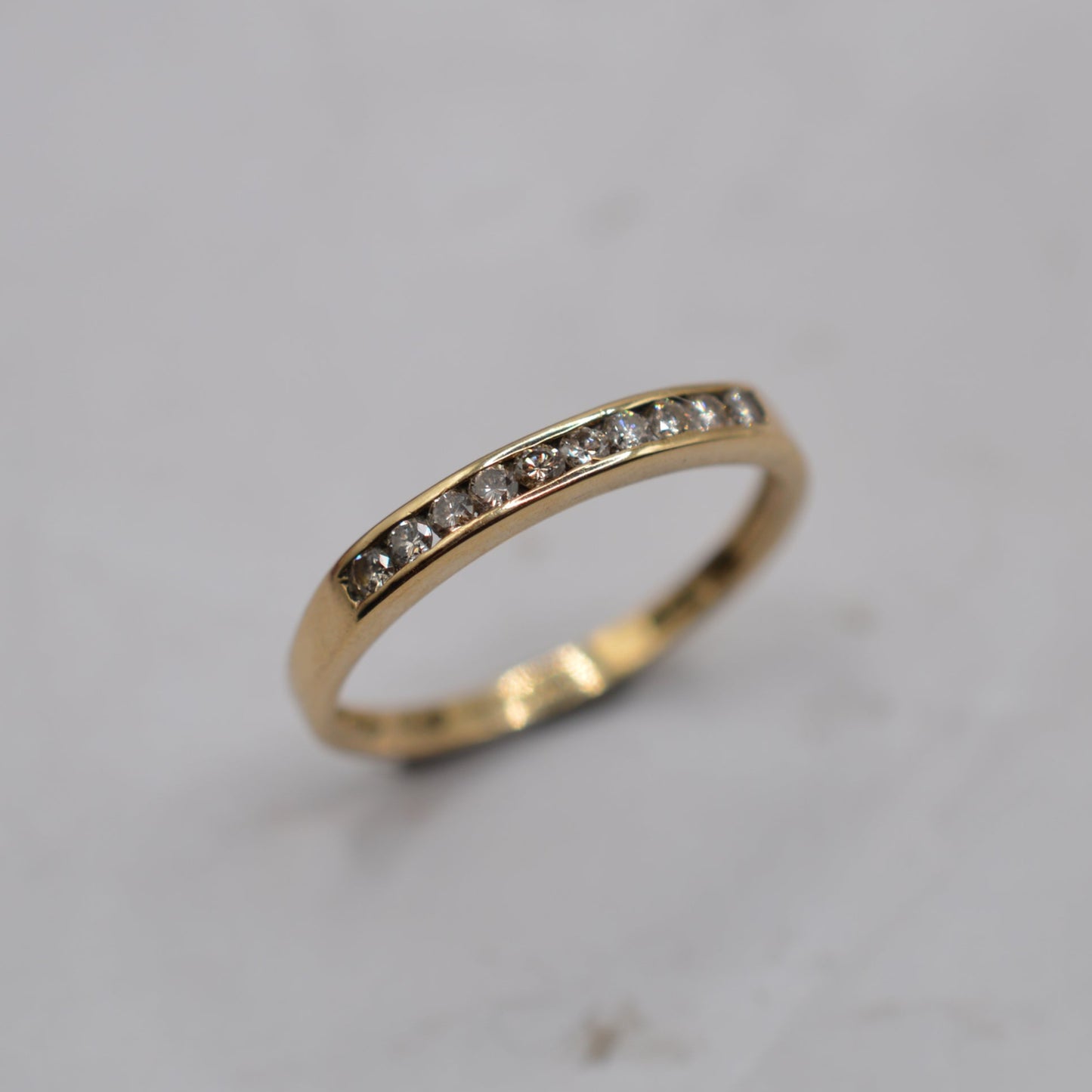 9ct Gold 0.25ct Diamond Half-Eternity Ring