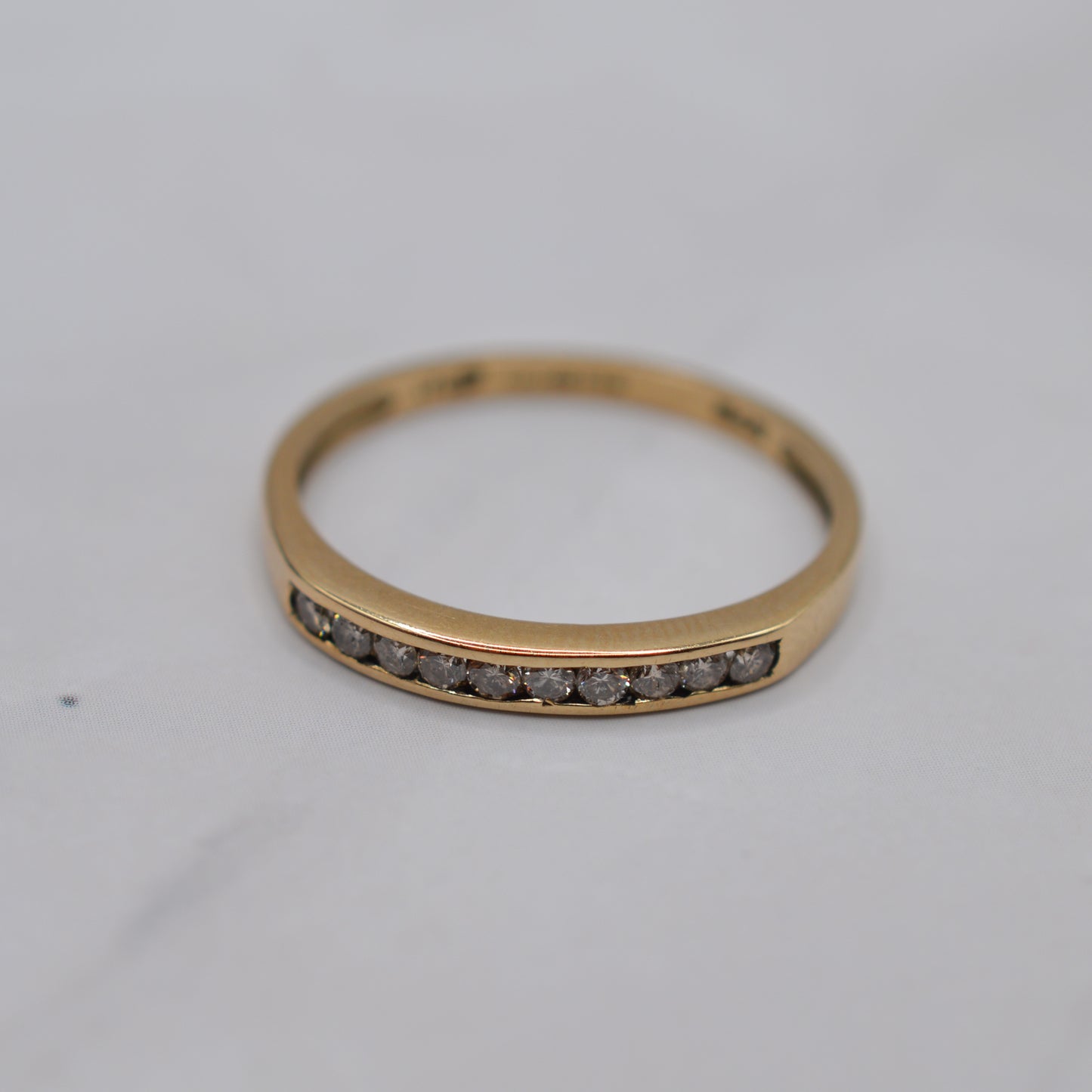 9ct Gold 0.25ct Diamond Half-Eternity Ring