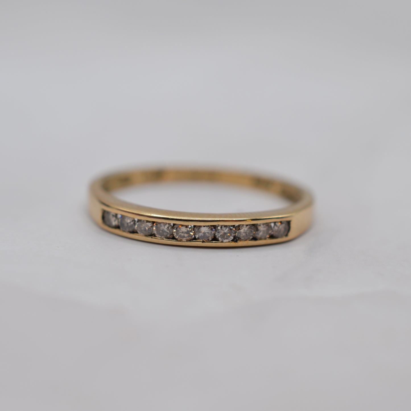 9ct Gold 0.25ct Diamond Half-Eternity Ring