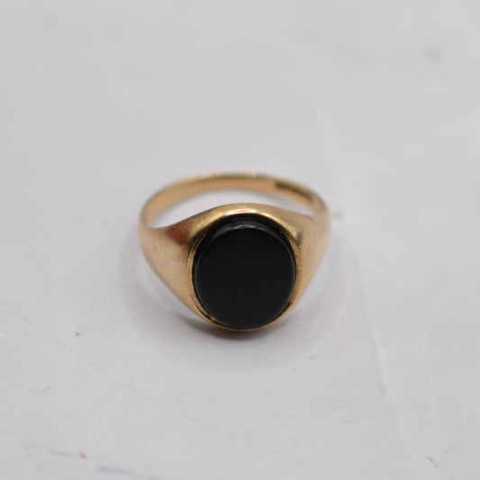 9ct Gold Onyx Signet Ring