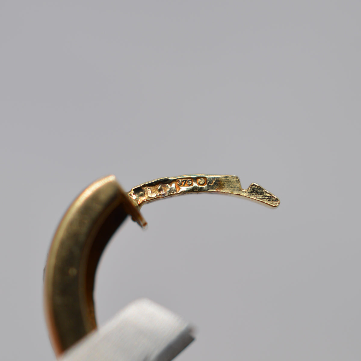 9ct Gold Emerald, Sapphire & Ruby Wide Hoop Earrings