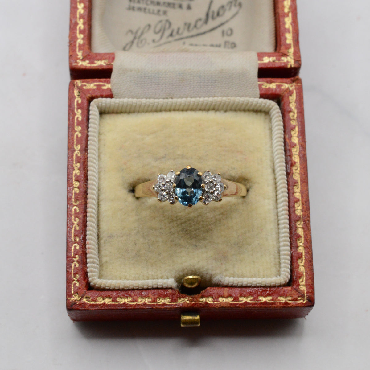 9ct Gold Sapphire & Diamond Ring
