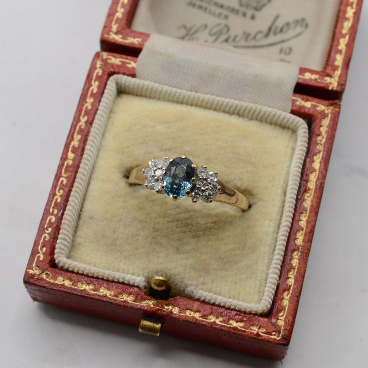 9ct Gold Sapphire & Diamond Ring