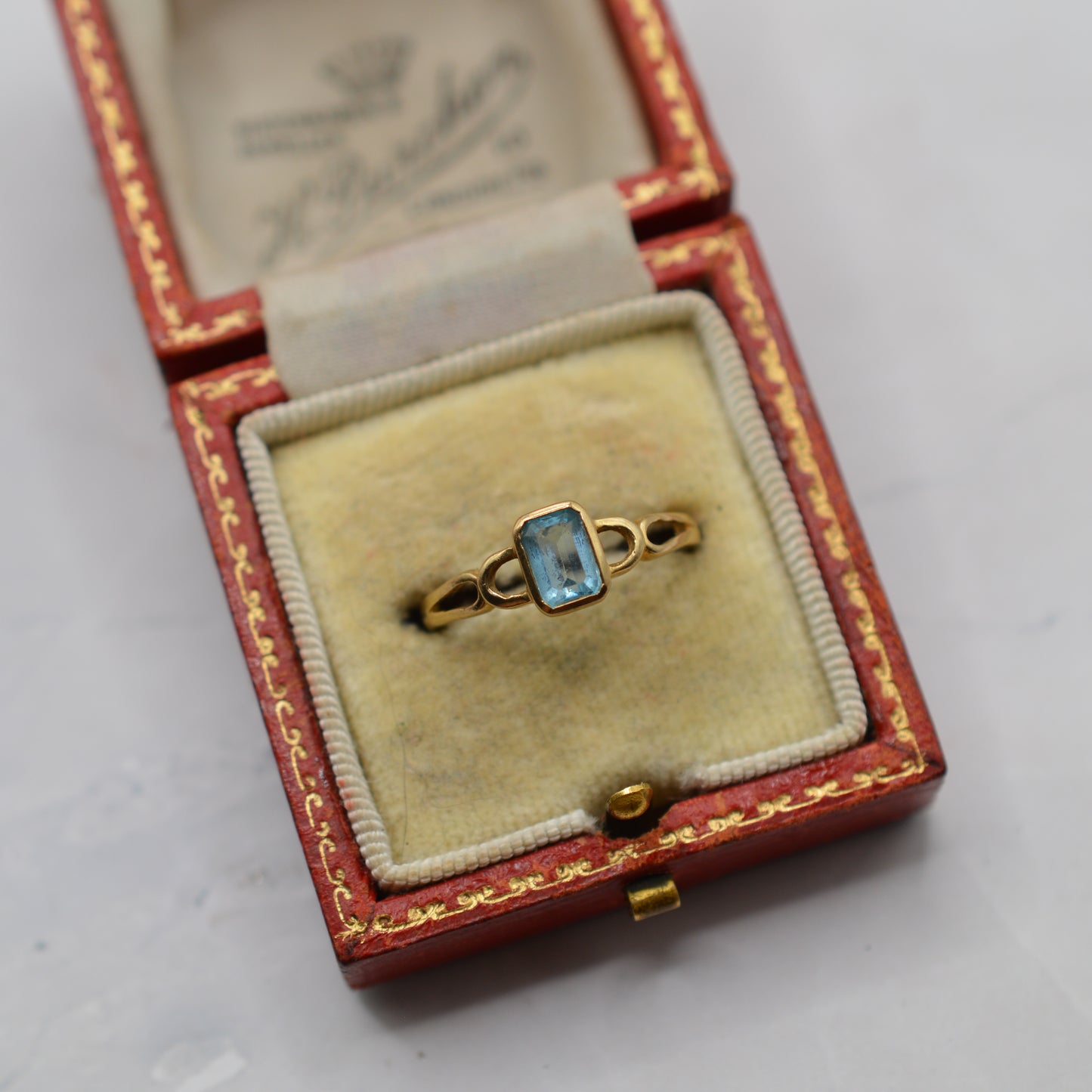 9ct Gold Topaz Bezel-Set Ring