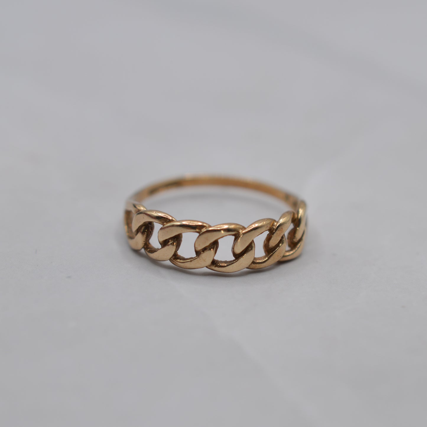9ct Gold Minimalist Chain Link Ring