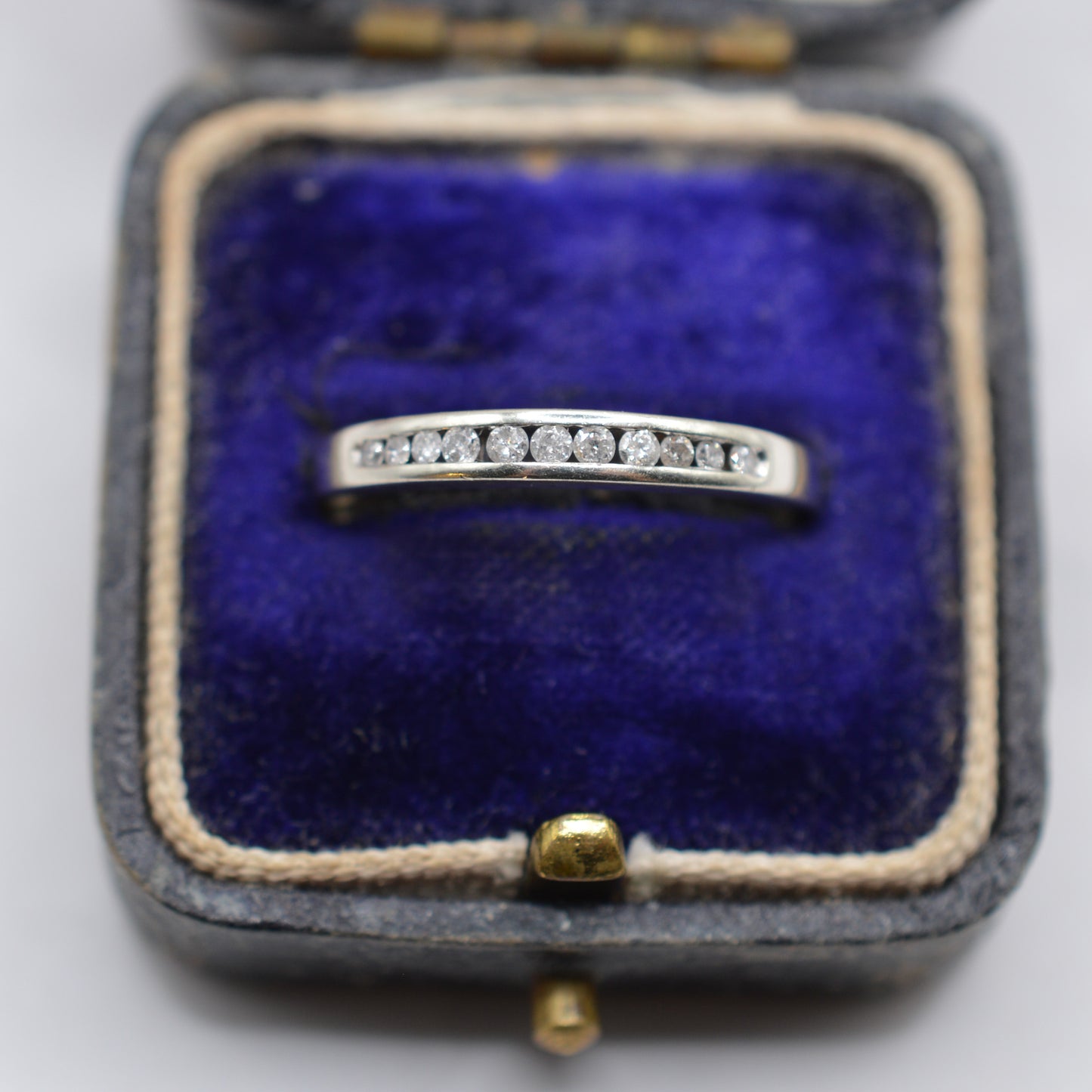 9ct White Gold Diamond Half-Eternity Ring