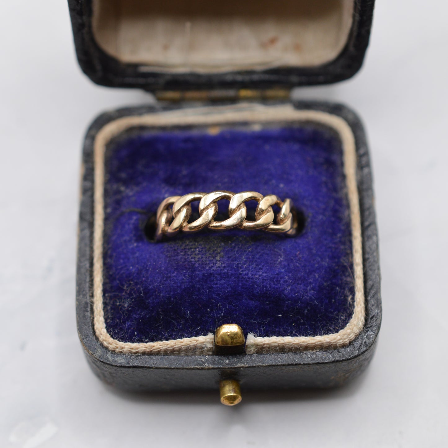 9ct Gold Minimalist Chain Link Ring