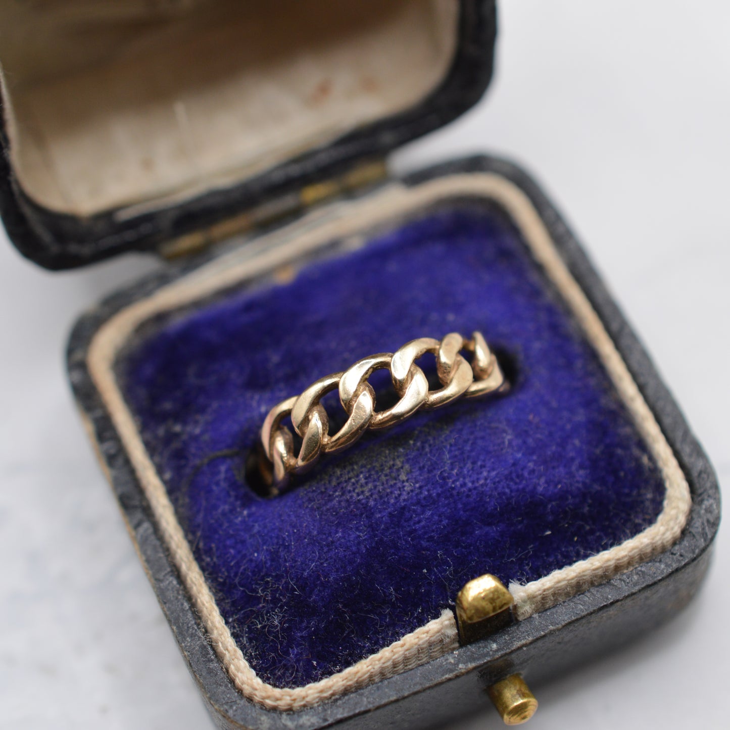 9ct Gold Minimalist Chain Link Ring