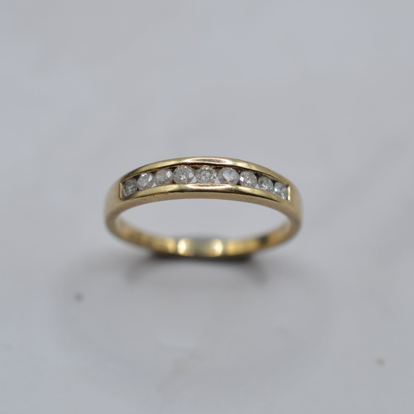 9ct Gold 0.25ct Diamond Half-Eternity Ring