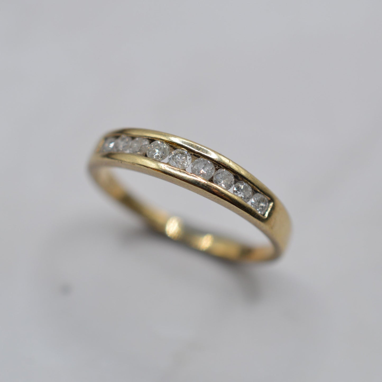 9ct Gold 0.25ct Diamond Half-Eternity Ring