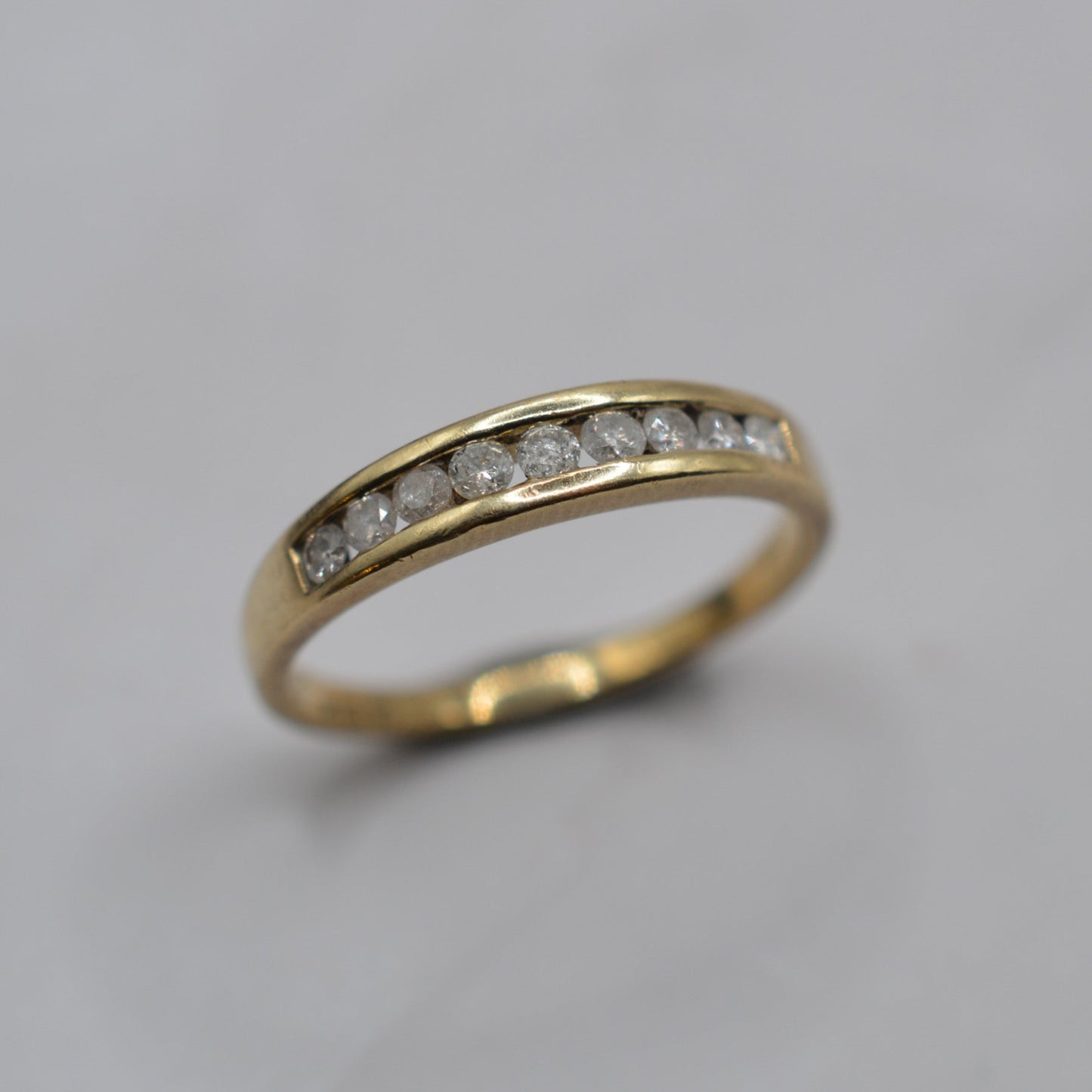 9ct Gold 0.25ct Diamond Half-Eternity Ring