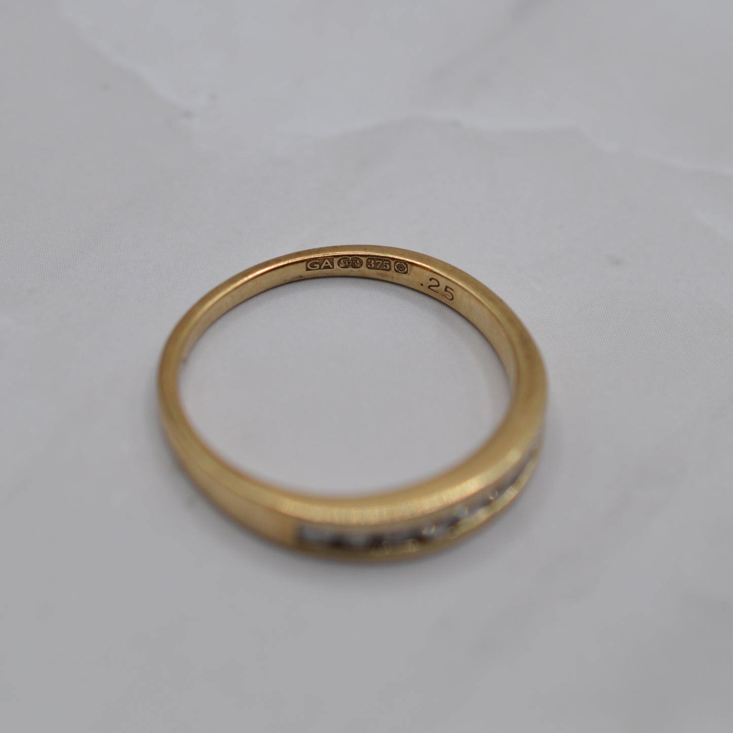 9ct Gold 0.25ct Diamond Half-Eternity Ring
