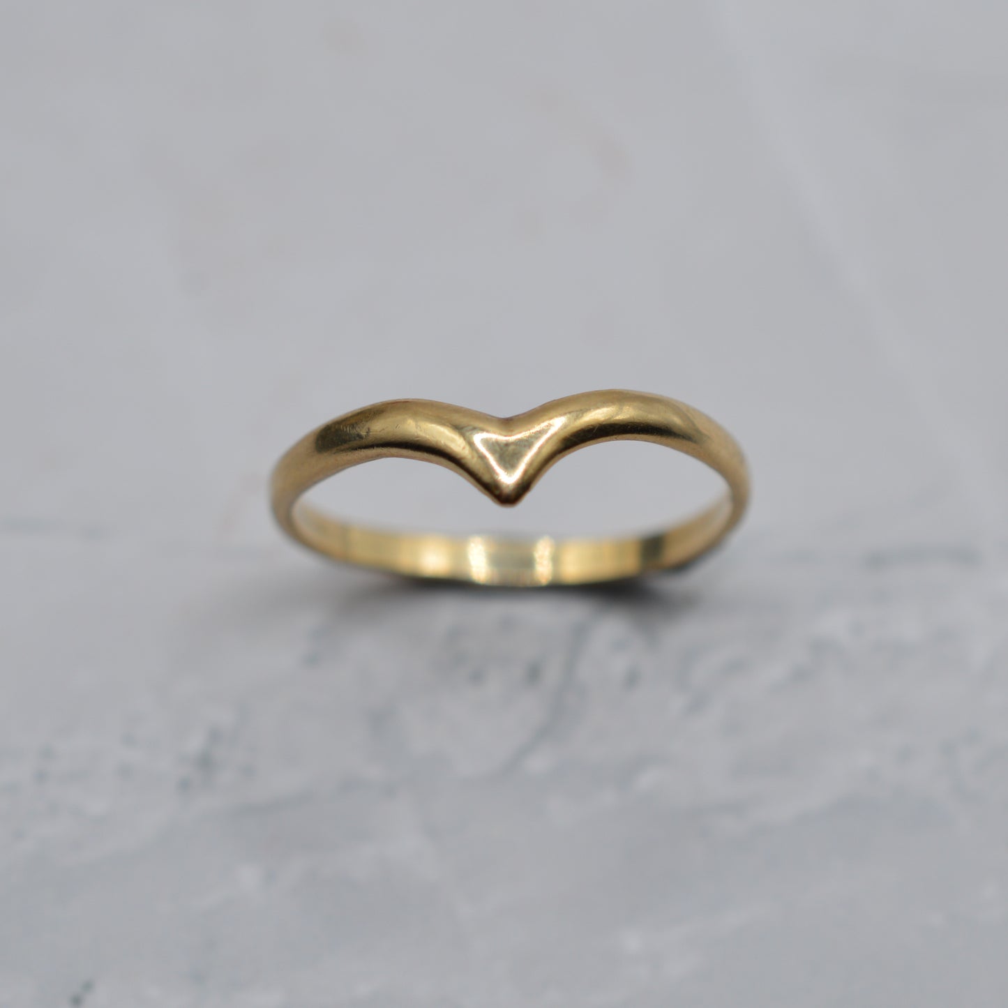 Vintage 9ct Gold Wishbone Ring