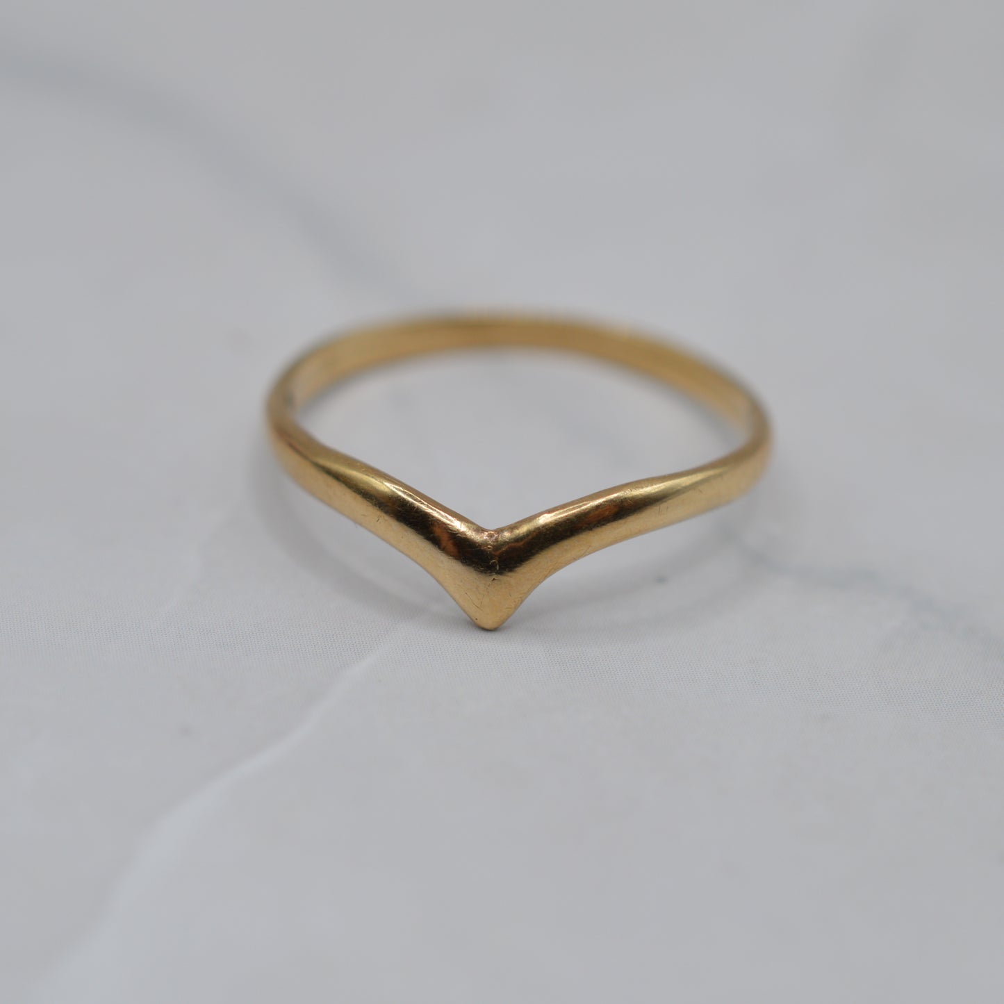 Vintage 9ct Gold Wishbone Ring