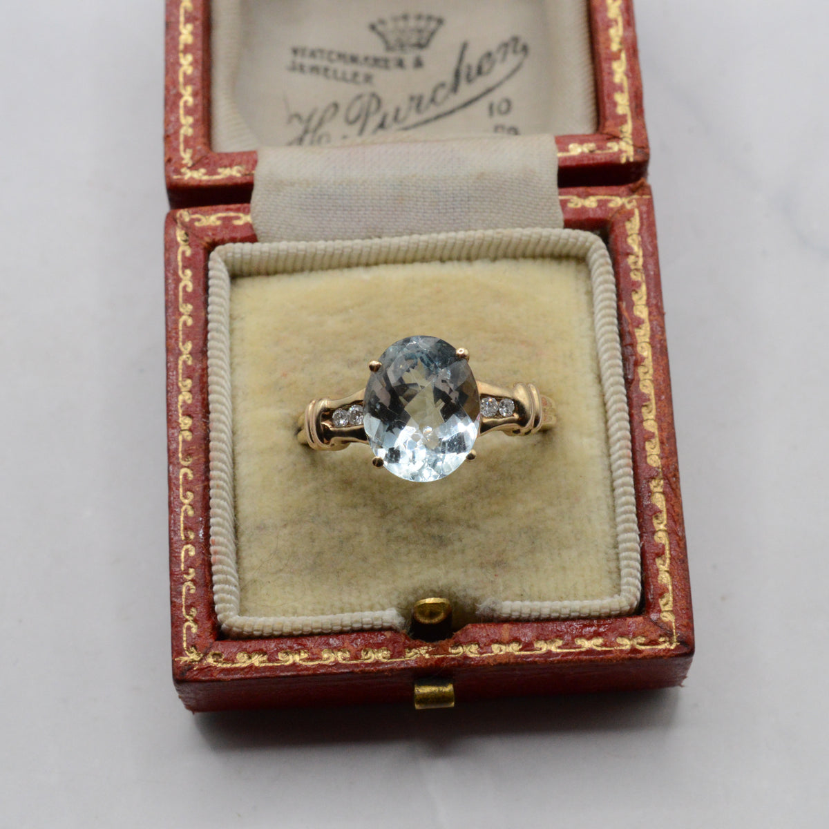 9ct Gold Topaz & Diamond Dress Ring