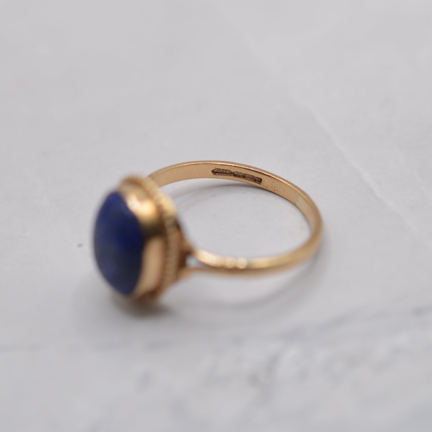9ct Gold Lapis Lazuli Ring