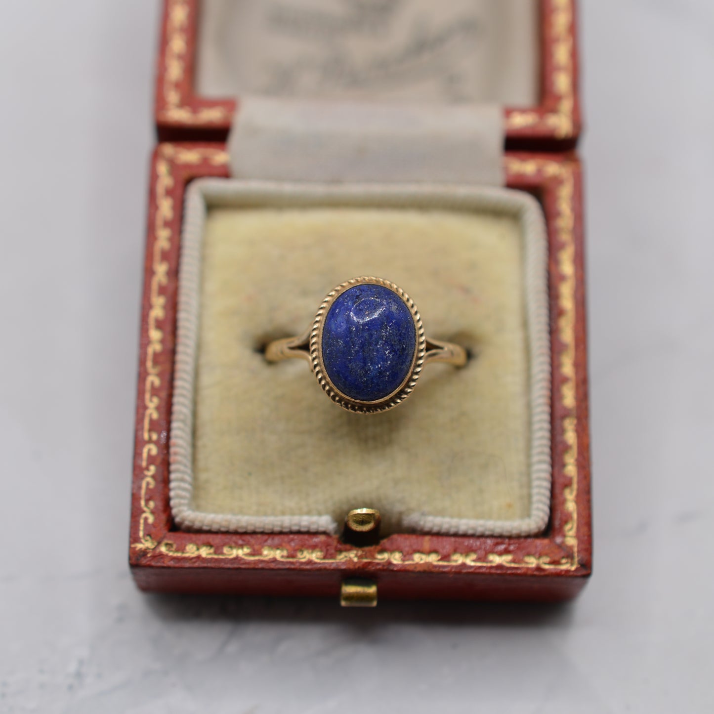 9ct Gold Lapis Lazuli Ring