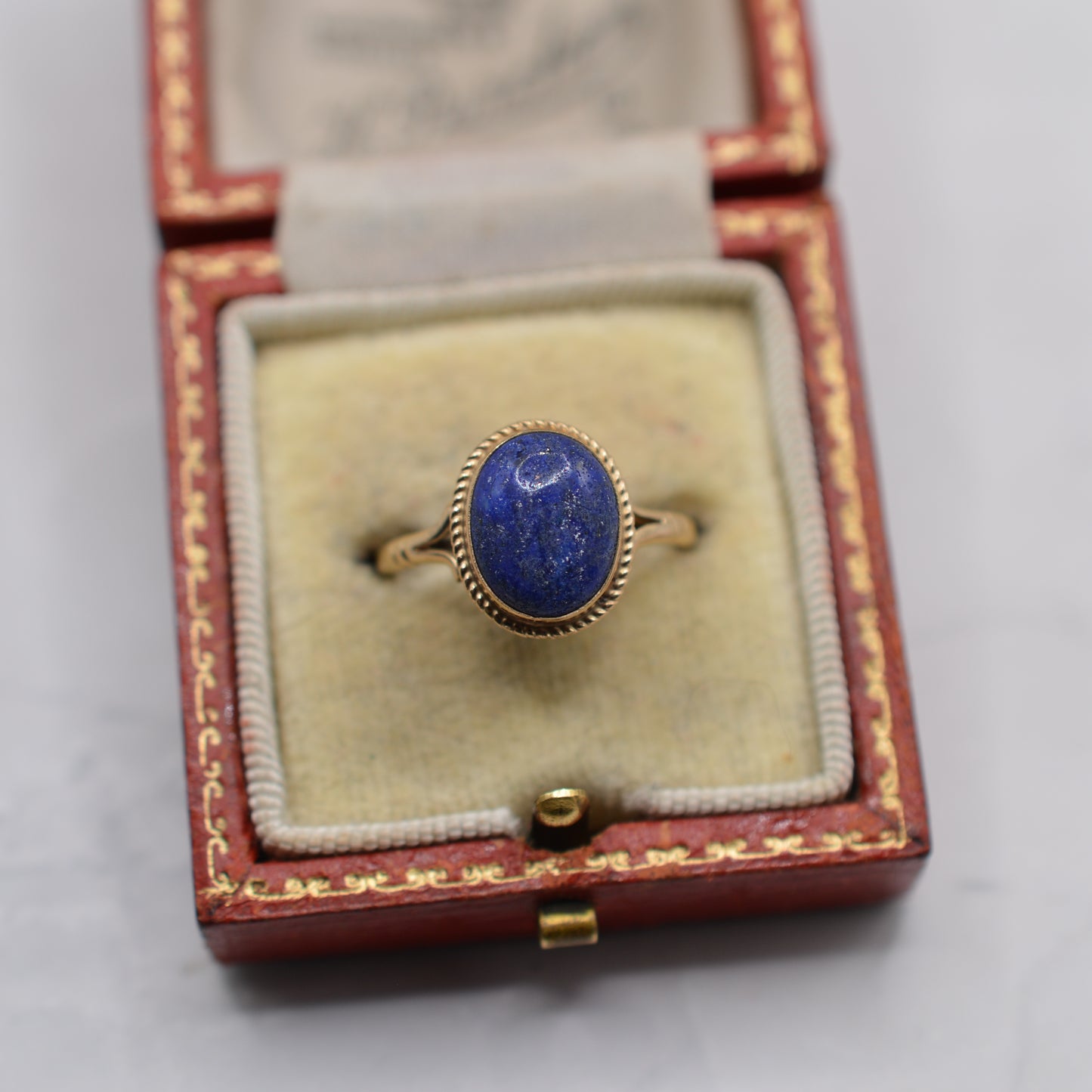 9ct Gold Lapis Lazuli Ring