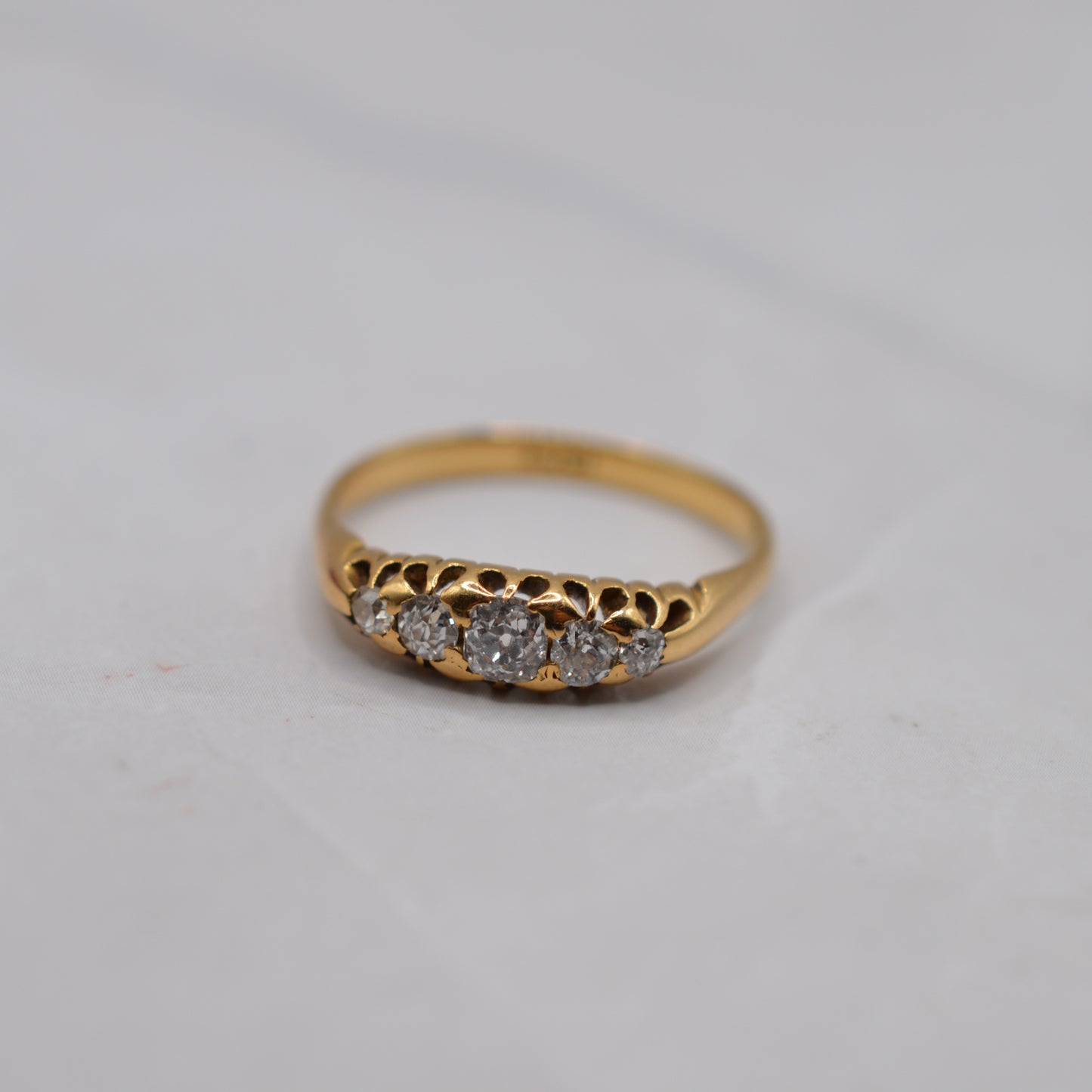 Antique 18ct Gold Diamond Five-Stone Ring (0.40ct)