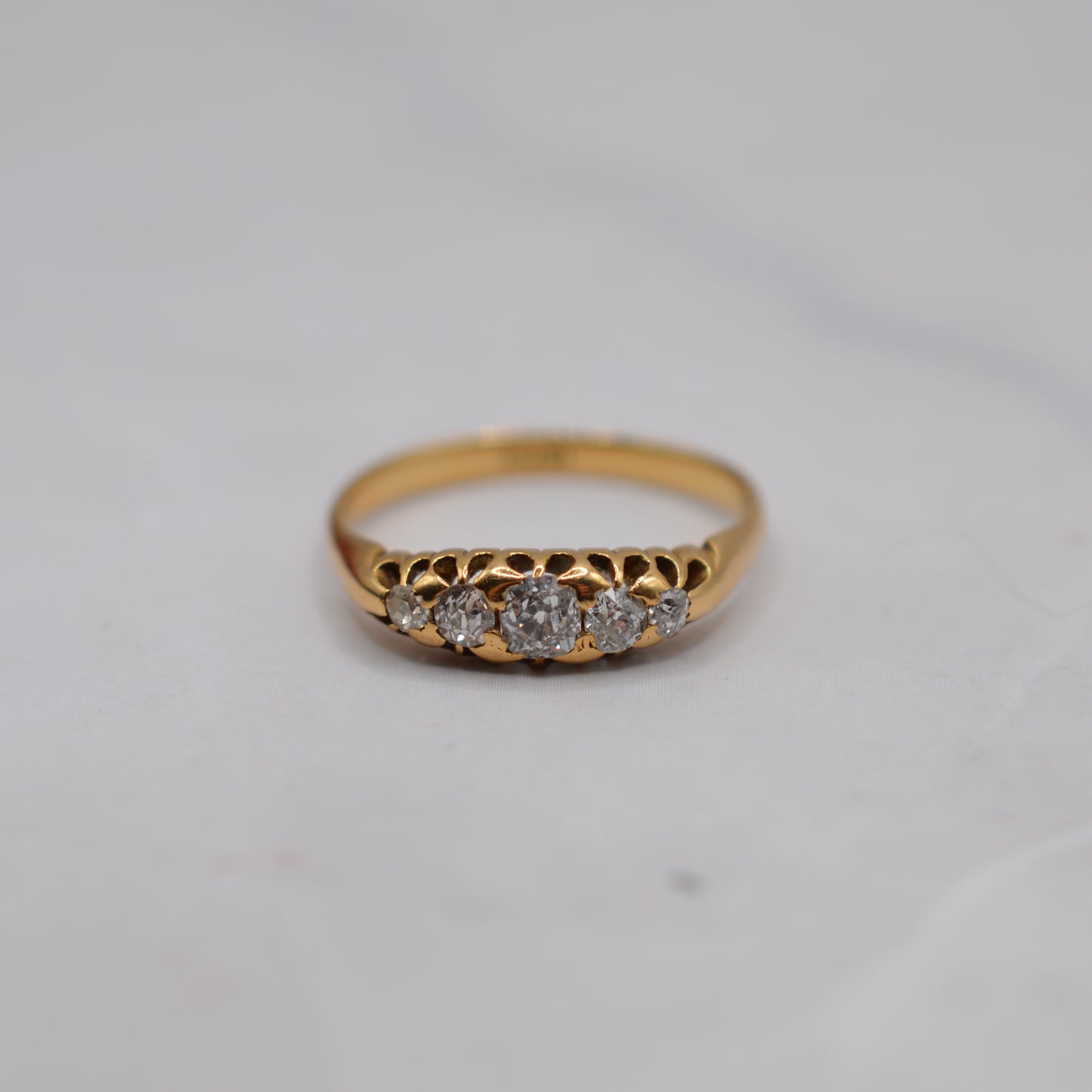 Antique 18ct Gold Diamond Five-Stone Ring (0.40ct)