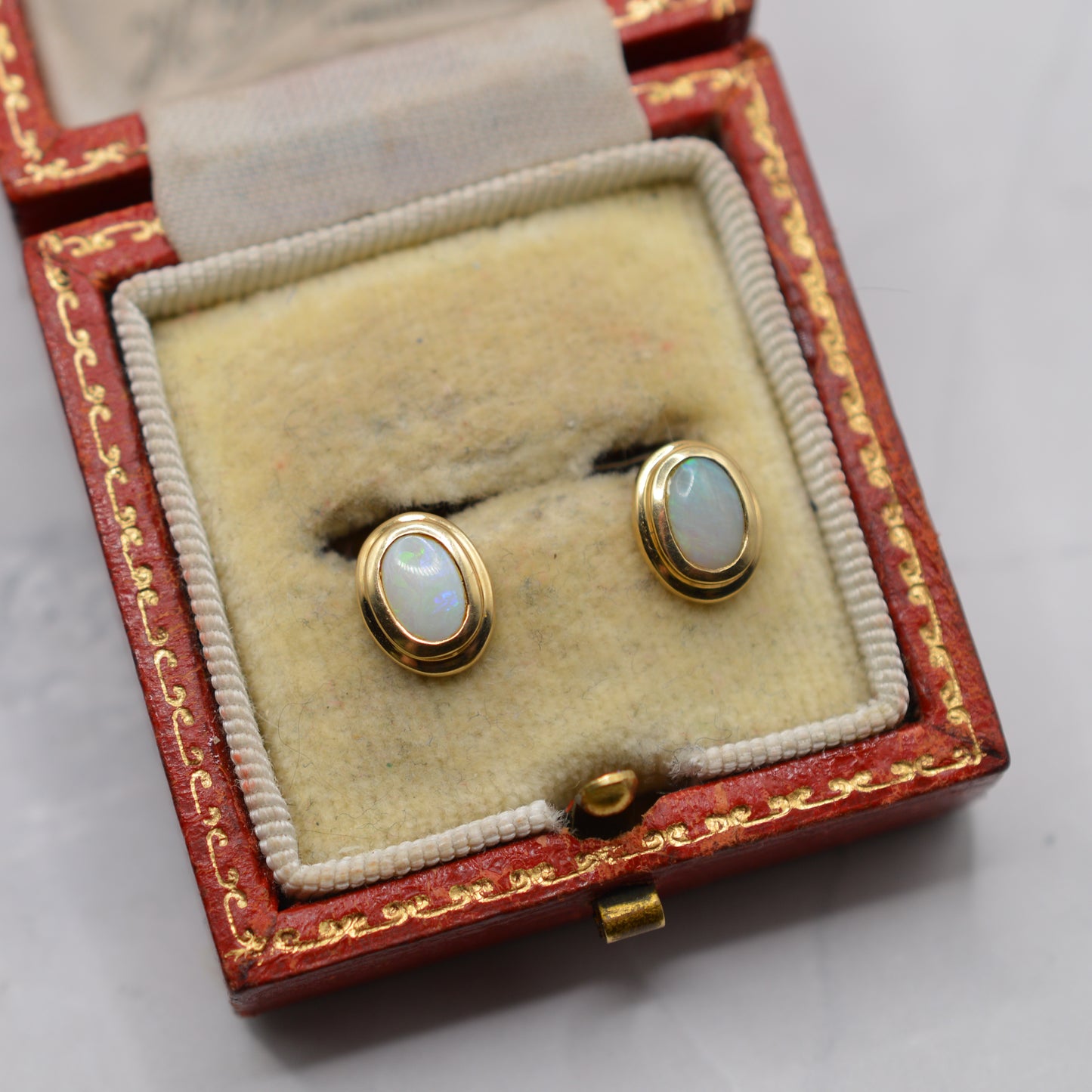 9ct Gold Opal Stud Earrings