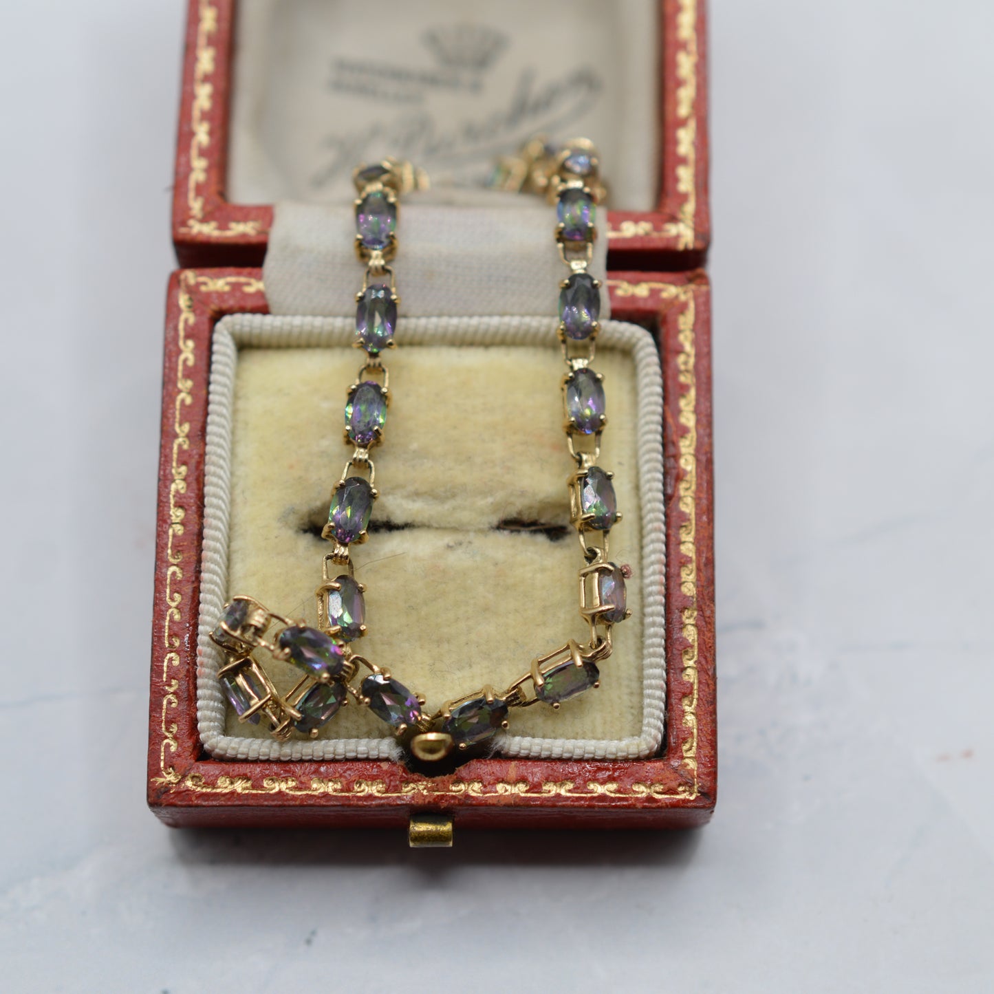 9ct Gold Mystic Topaz Tennis Bracelet (7”)