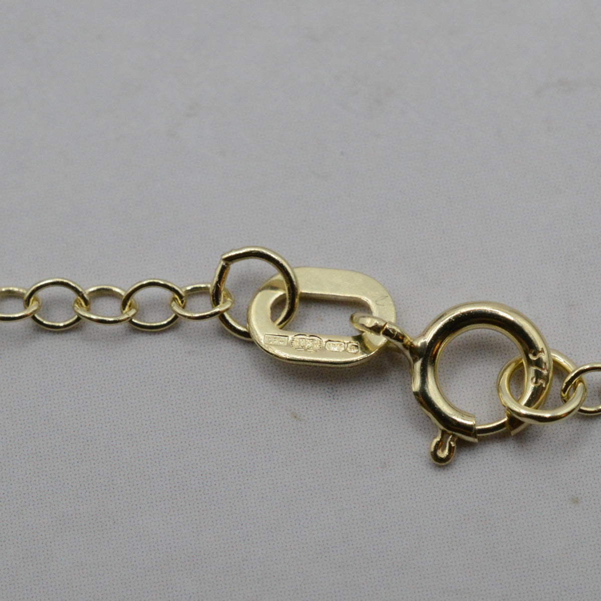 1990s 9ct Gold Amethyst & Pearl Pendant Necklace (16")