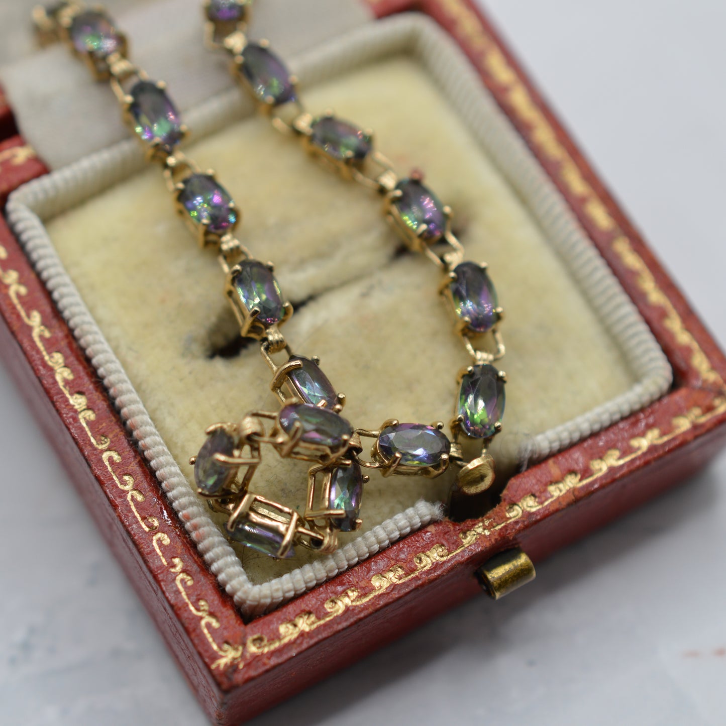 9ct Gold Mystic Topaz Tennis Bracelet (7”)