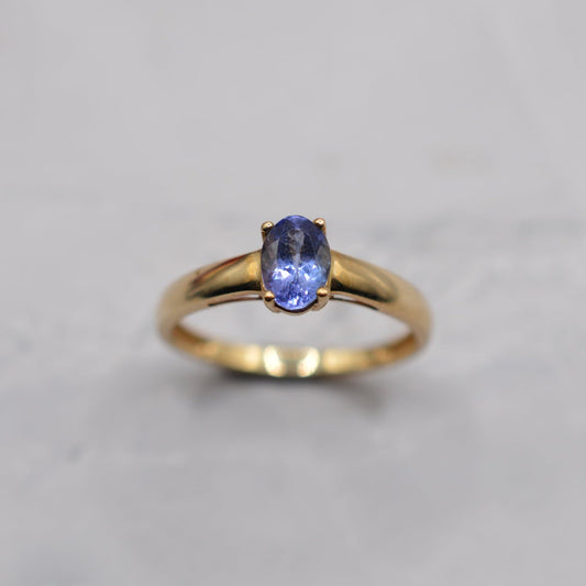 9ct Gold Tanzanite Solitaire Ring
