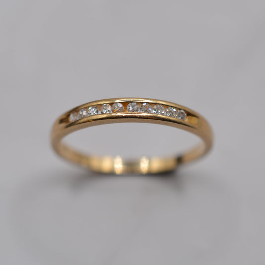 9ct Gold Diamond Half-Eternity Ring