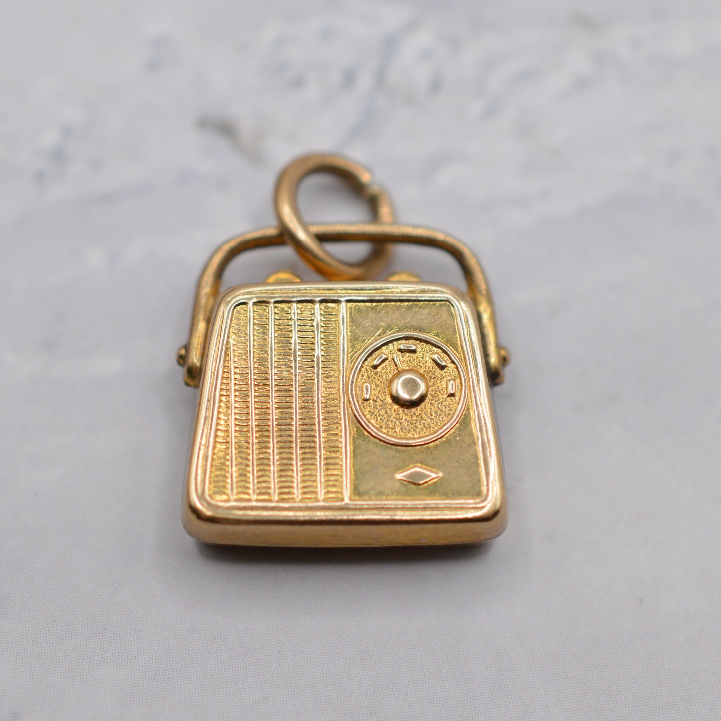 1970s 9ct Gold Vintage Radio Charm
