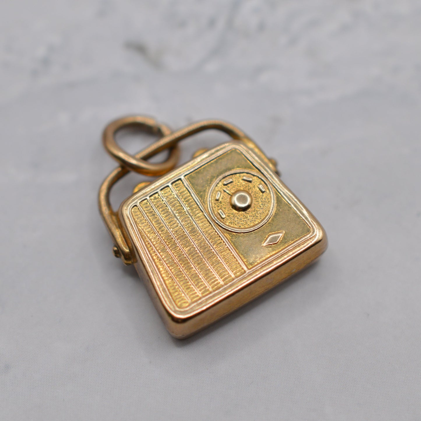 1970s 9ct Gold Vintage Radio Charm