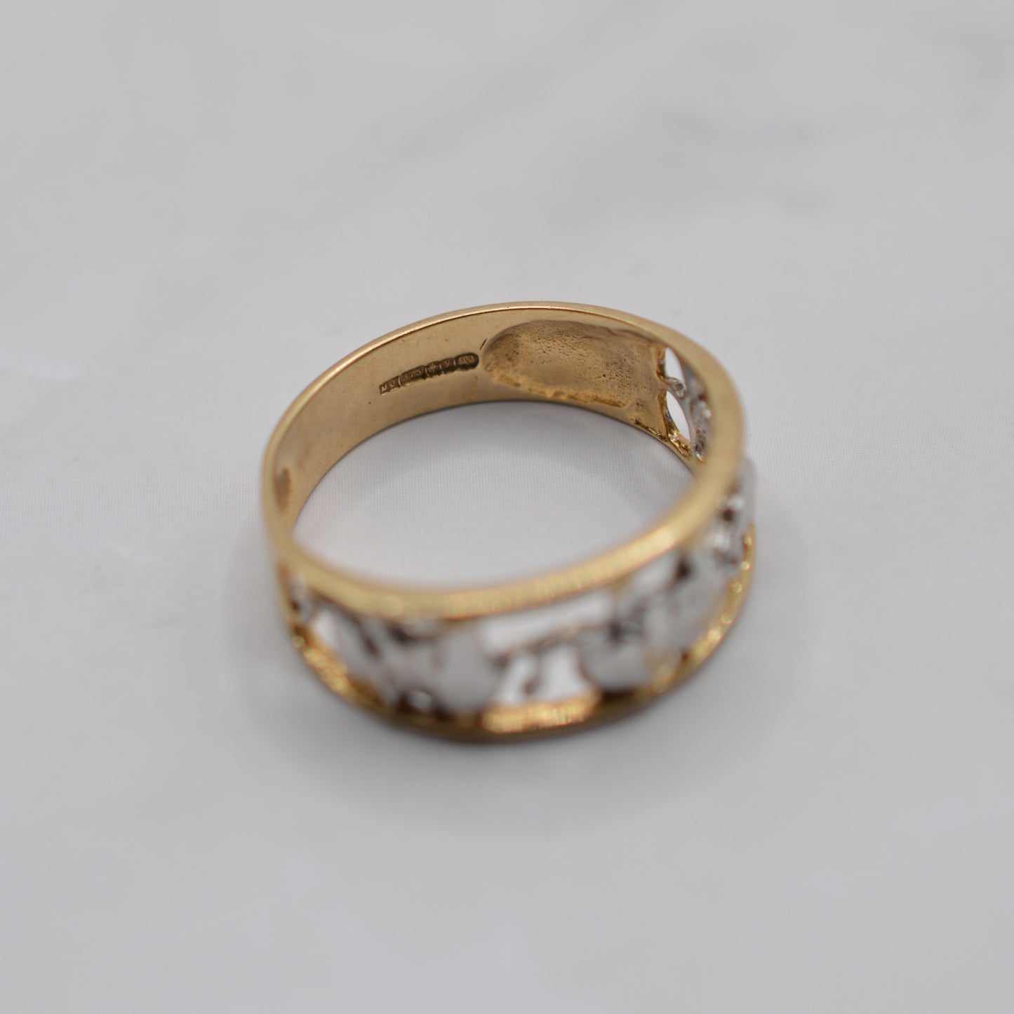1990s 9ct Gold Elephant Ring