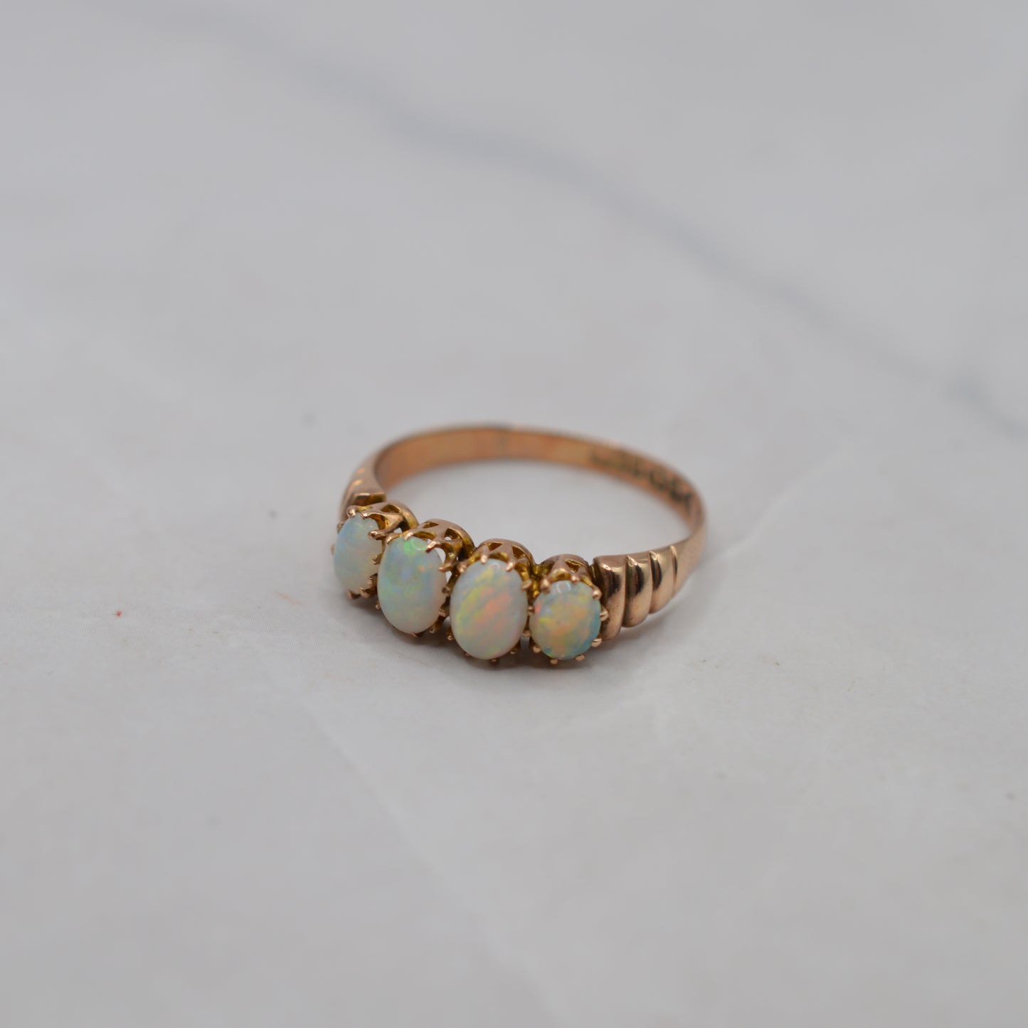 Antique Edwardian 1902 Opal Four-Stone Ring