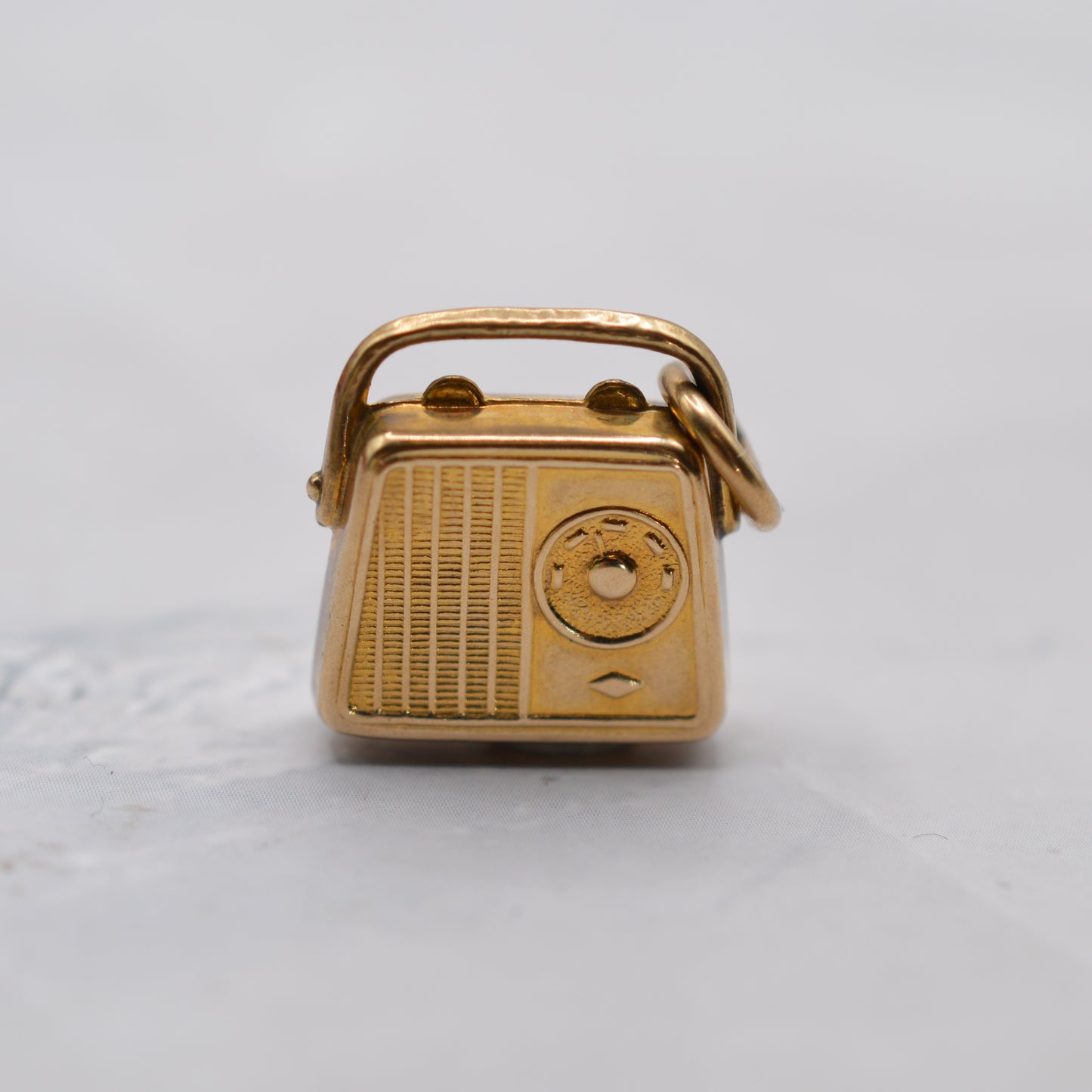 1970s 9ct Gold Vintage Radio Charm