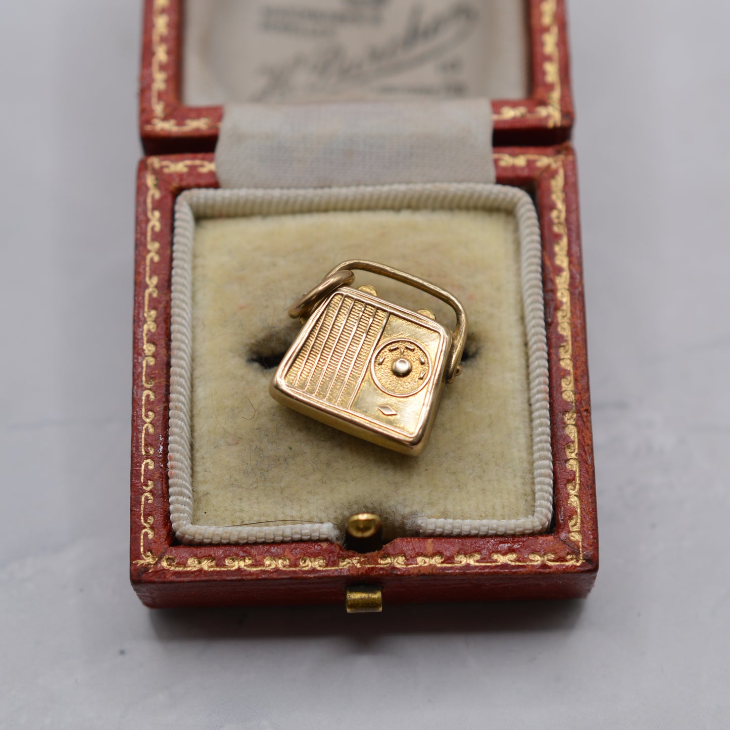 1970s 9ct Gold Vintage Radio Charm