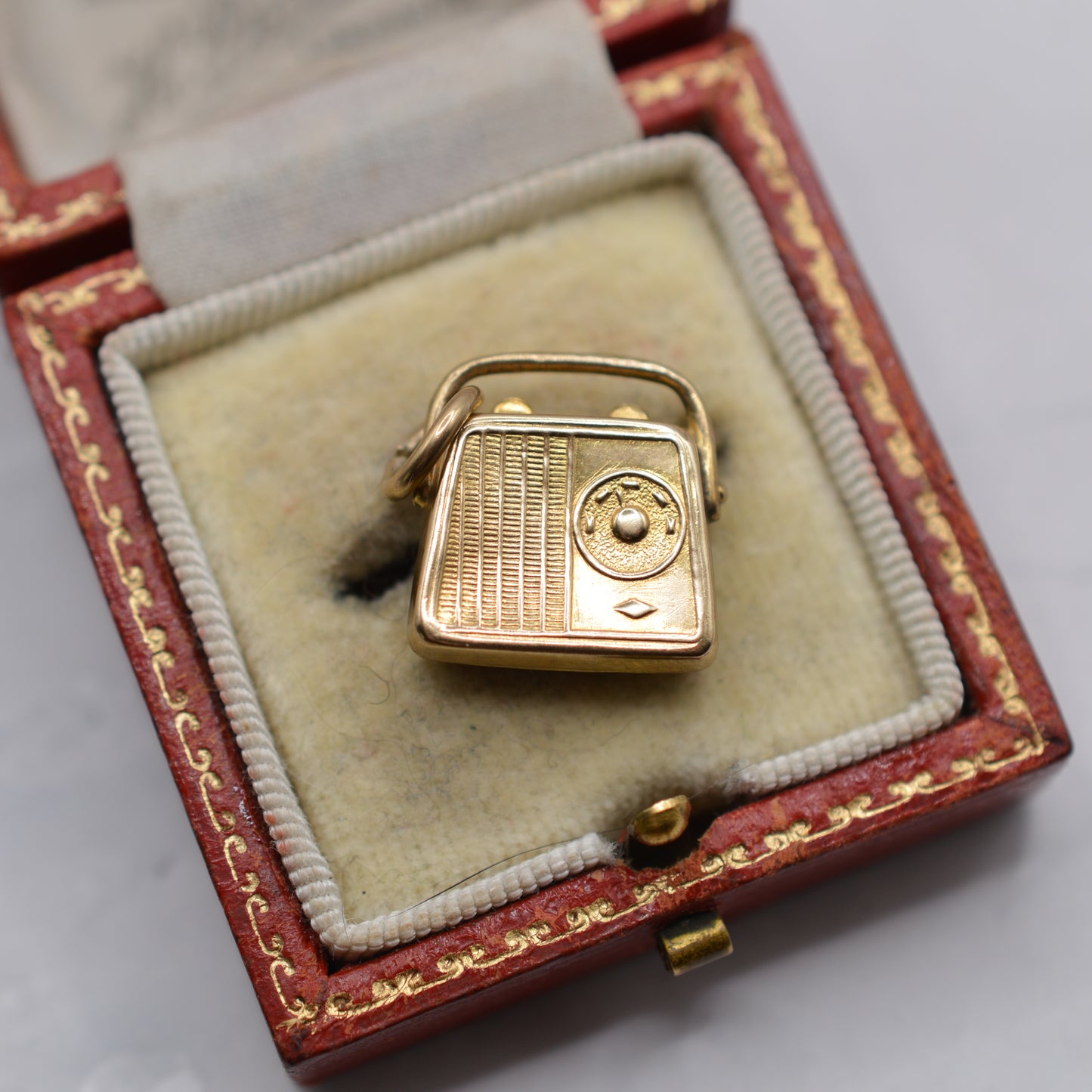1970s 9ct Gold Vintage Radio Charm