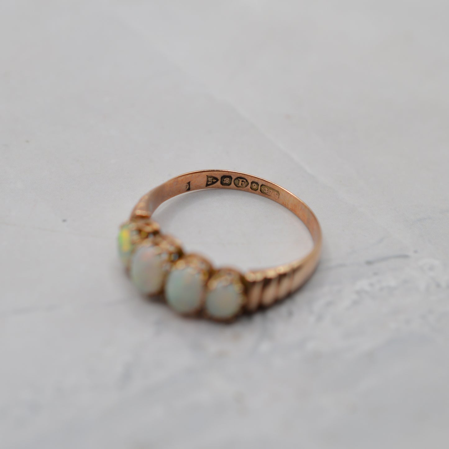 Antique Edwardian 1902 Opal Four-Stone Ring
