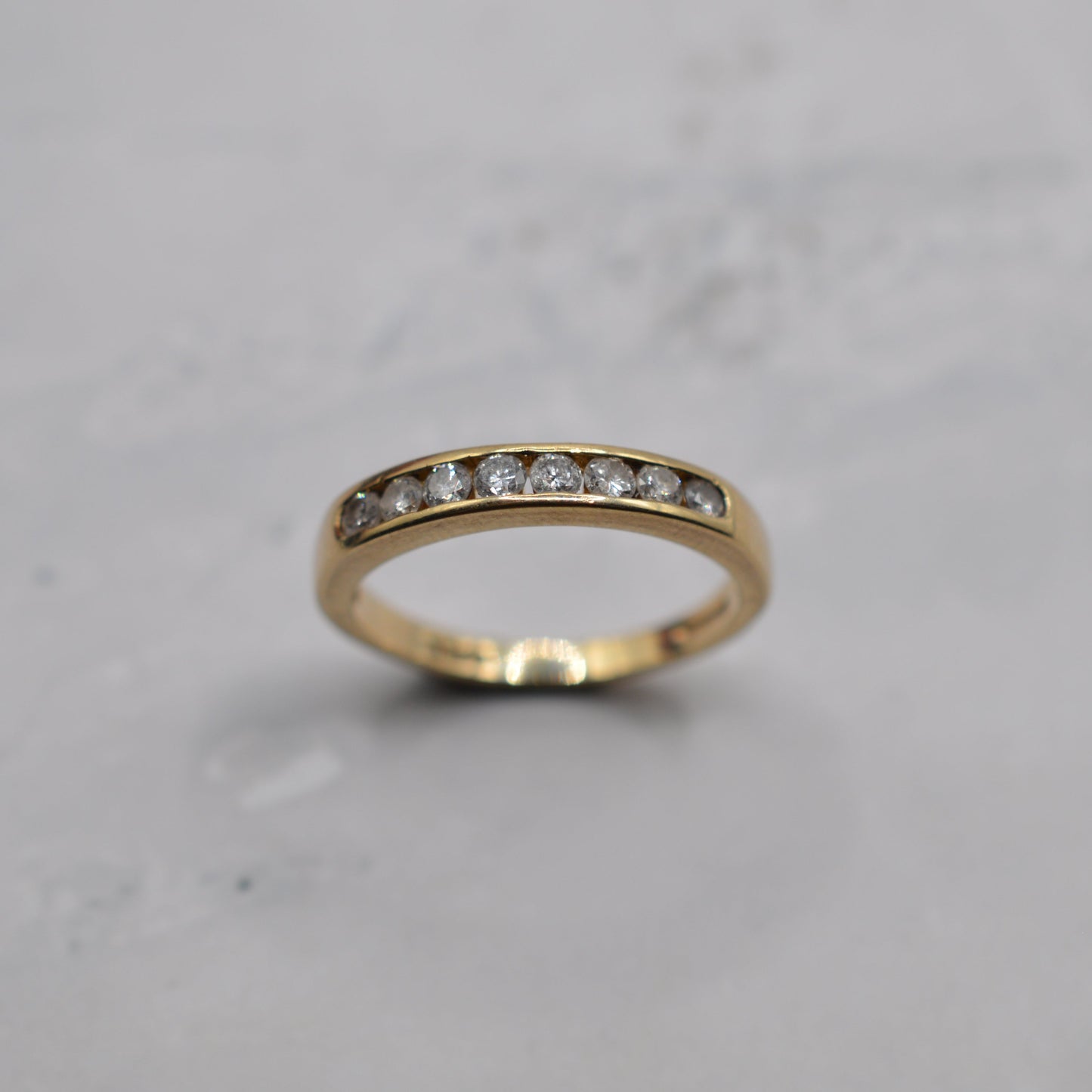 9ct Gold 0.33ct Diamond Half-Eternity Ring