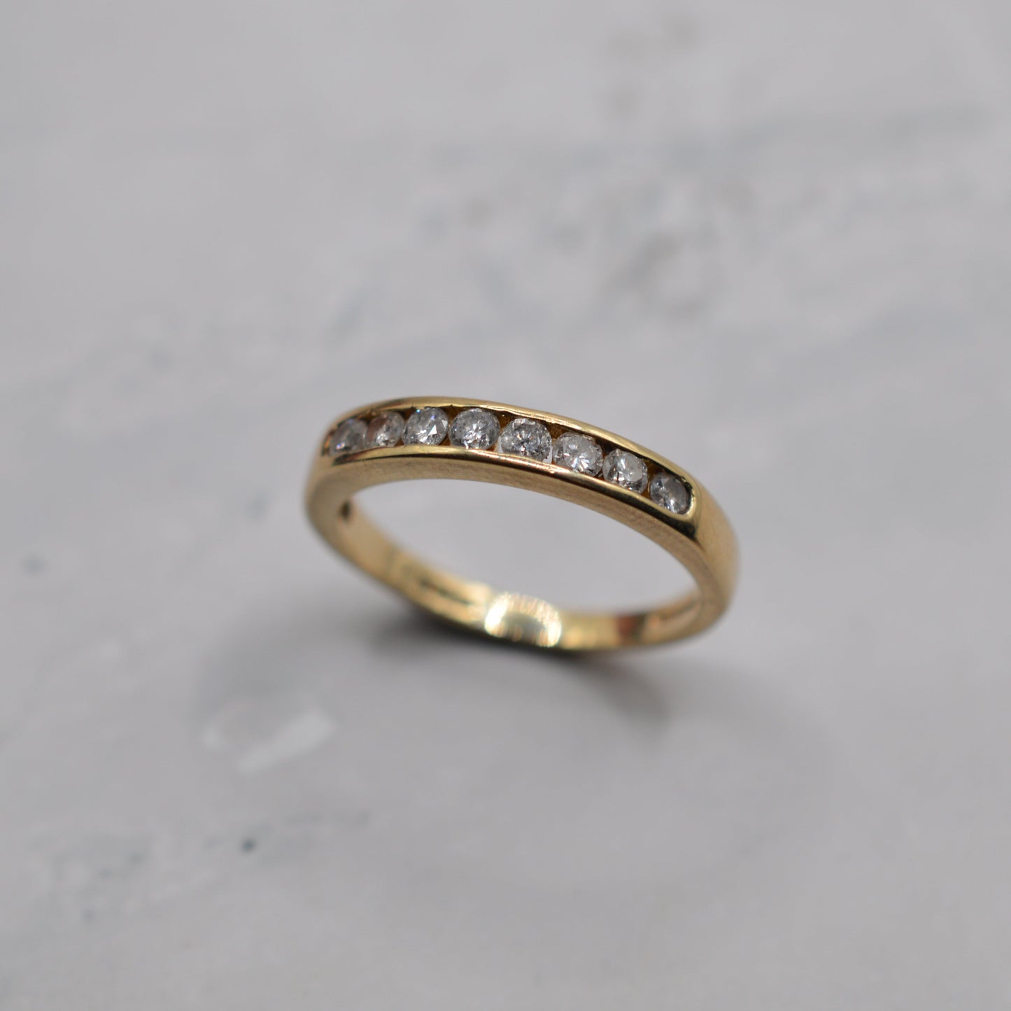 9ct Gold 0.33ct Diamond Half-Eternity Ring