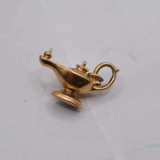 1960s Vintage 9ct Gold Genie Lamp Charm