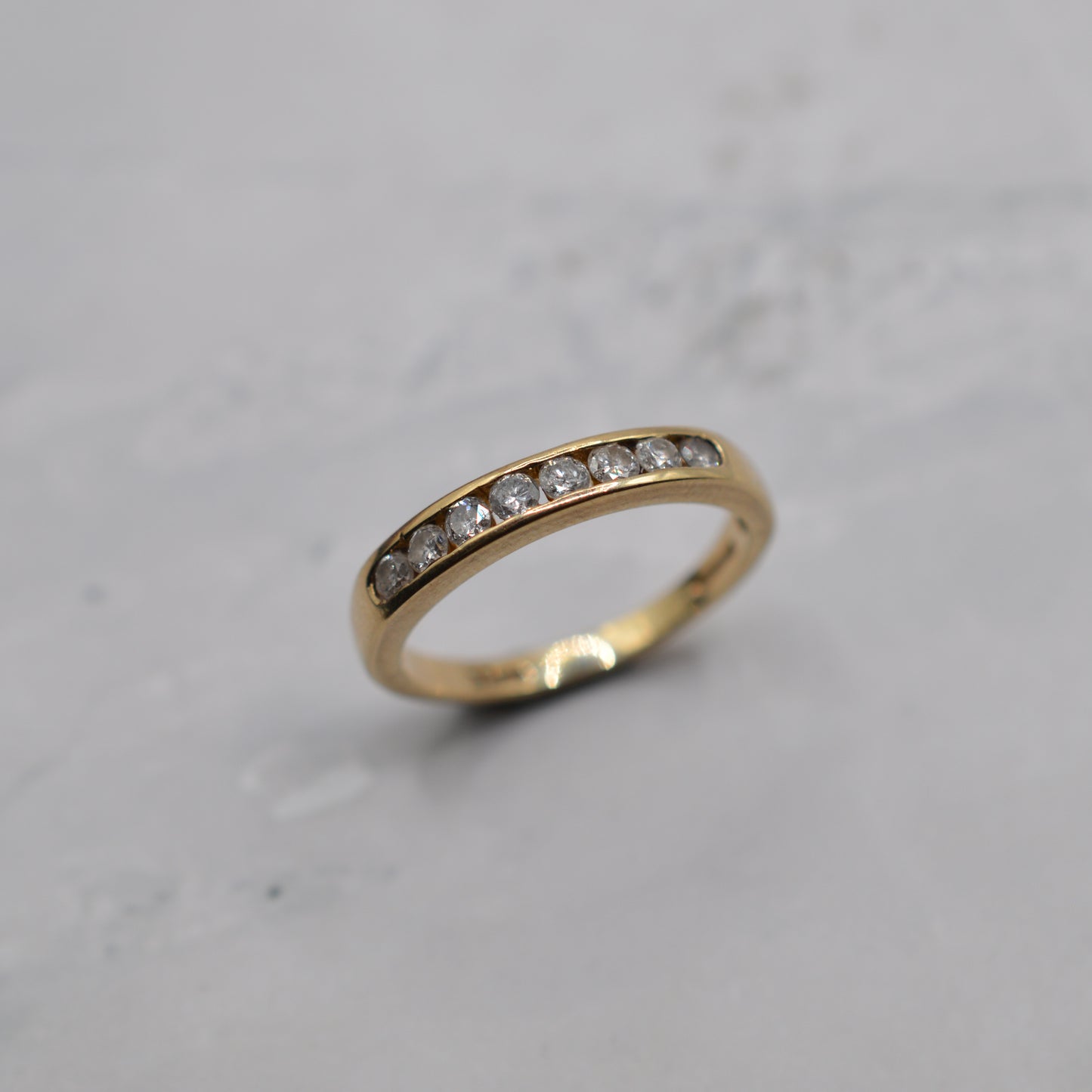 9ct Gold 0.33ct Diamond Half-Eternity Ring
