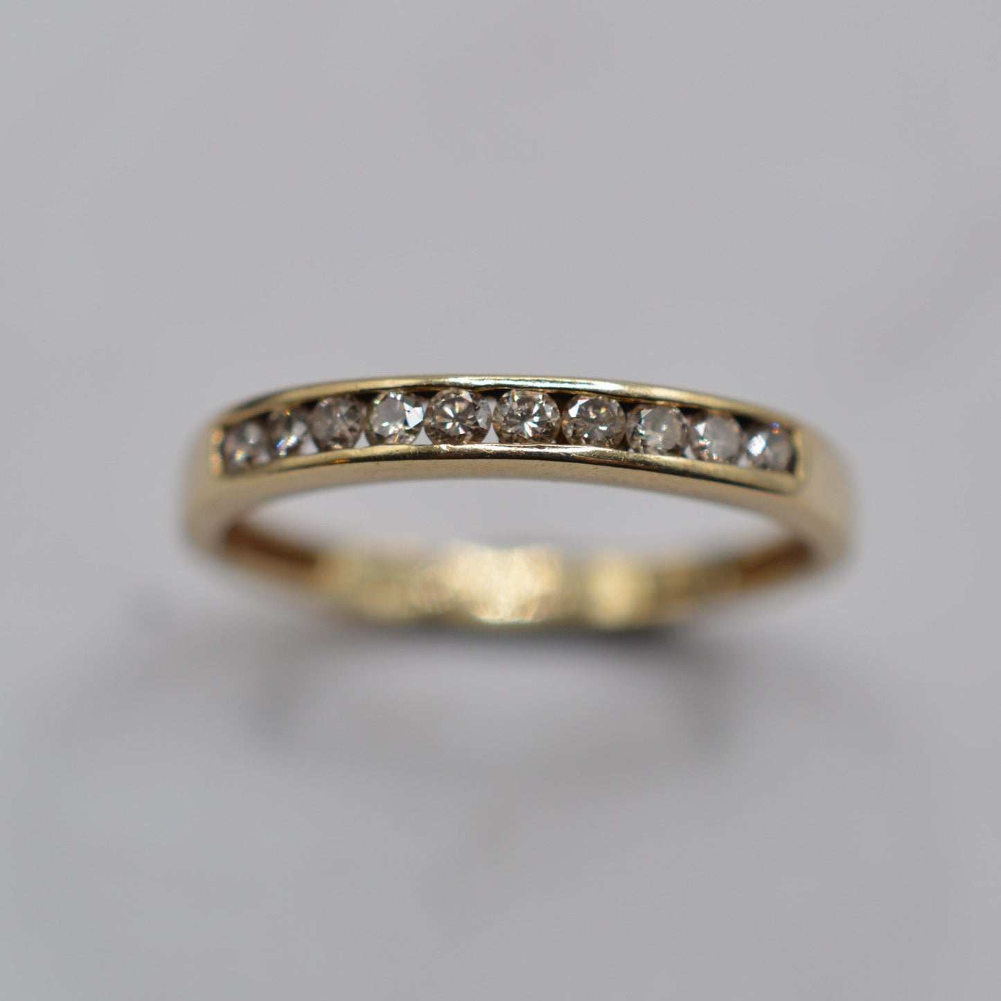9ct Gold Diamond Half-Eternity Ring